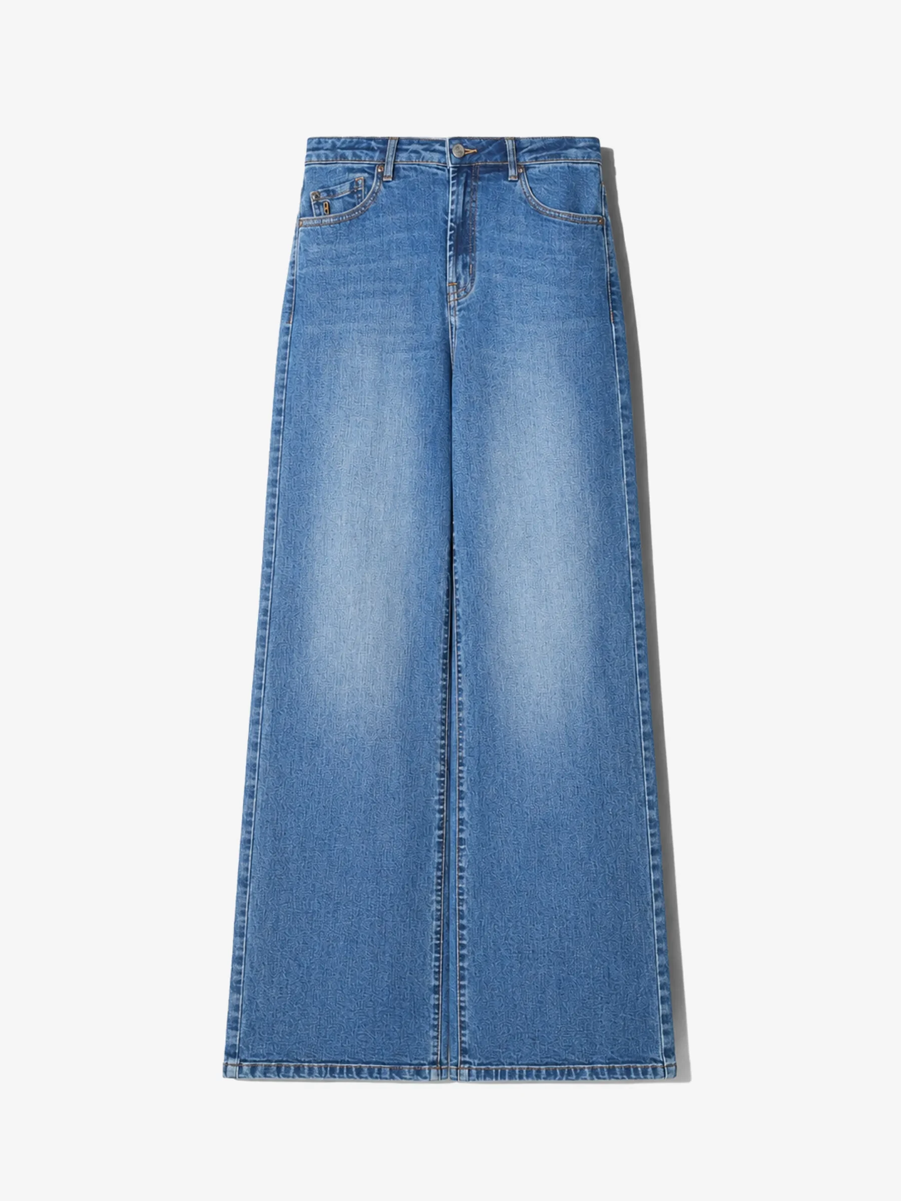 Jeans Dames Rechte Pijp Mid Rise Stretch Luxx Blauw 357
