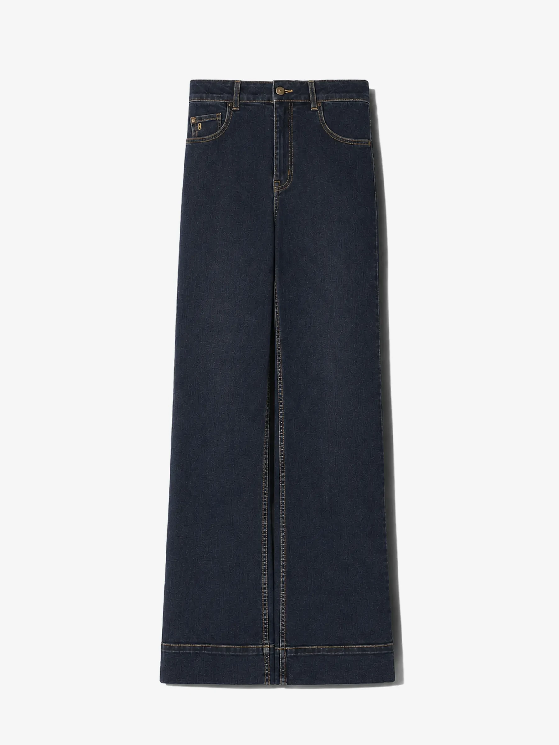 Jeans Dames Stretch 5 Pocket Mid Rise Trey Japans Denim