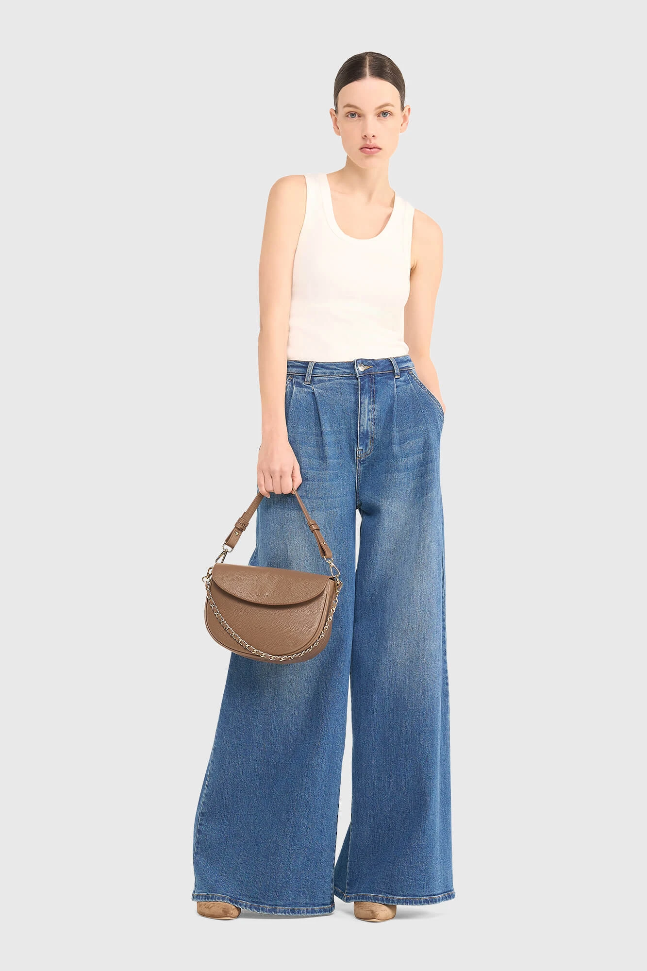 Jeans Dames Wijde Pijp Dollar Blauw 111