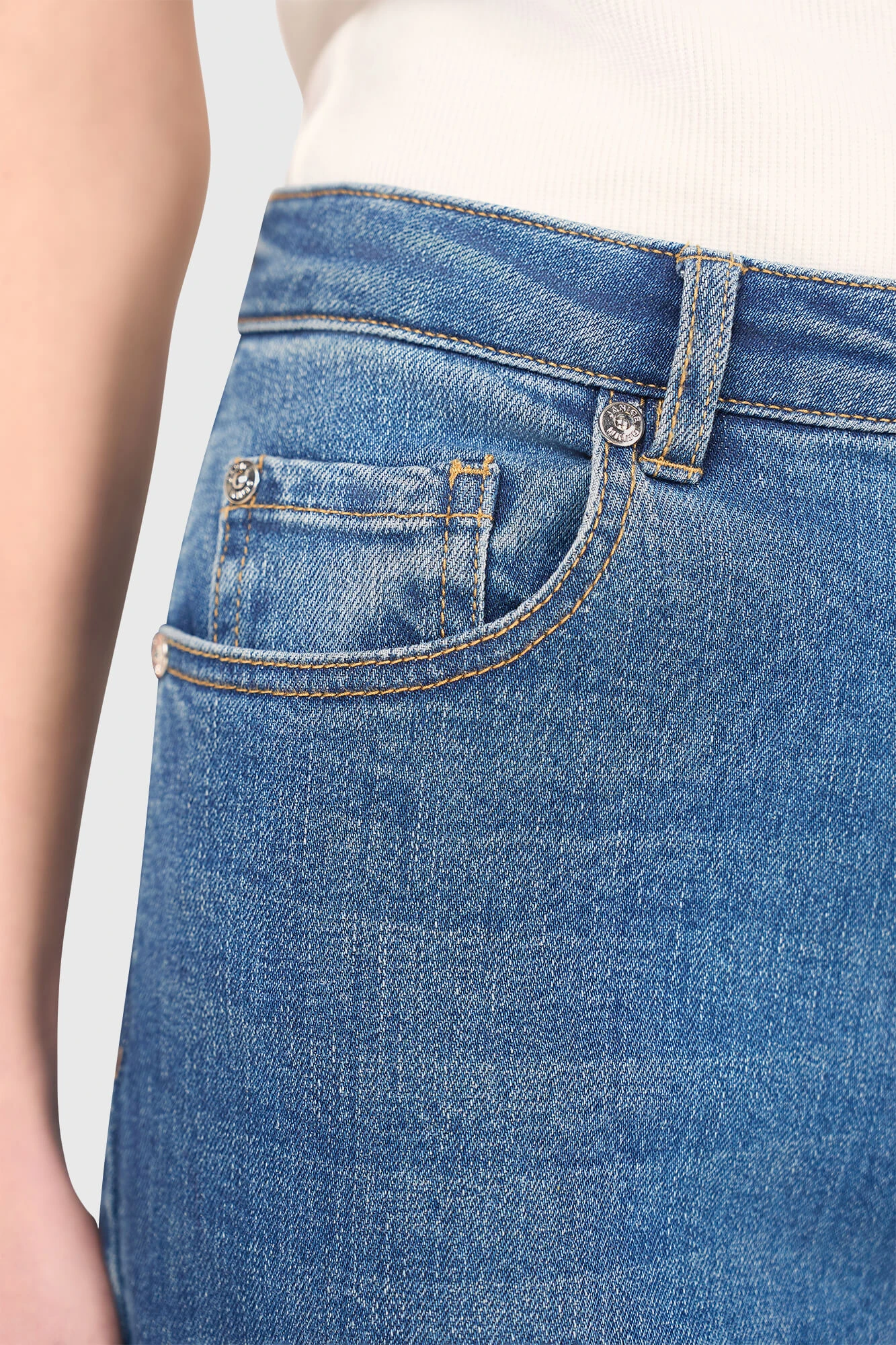 Jeans Dames Wijde Pijp Jason Blauw 111