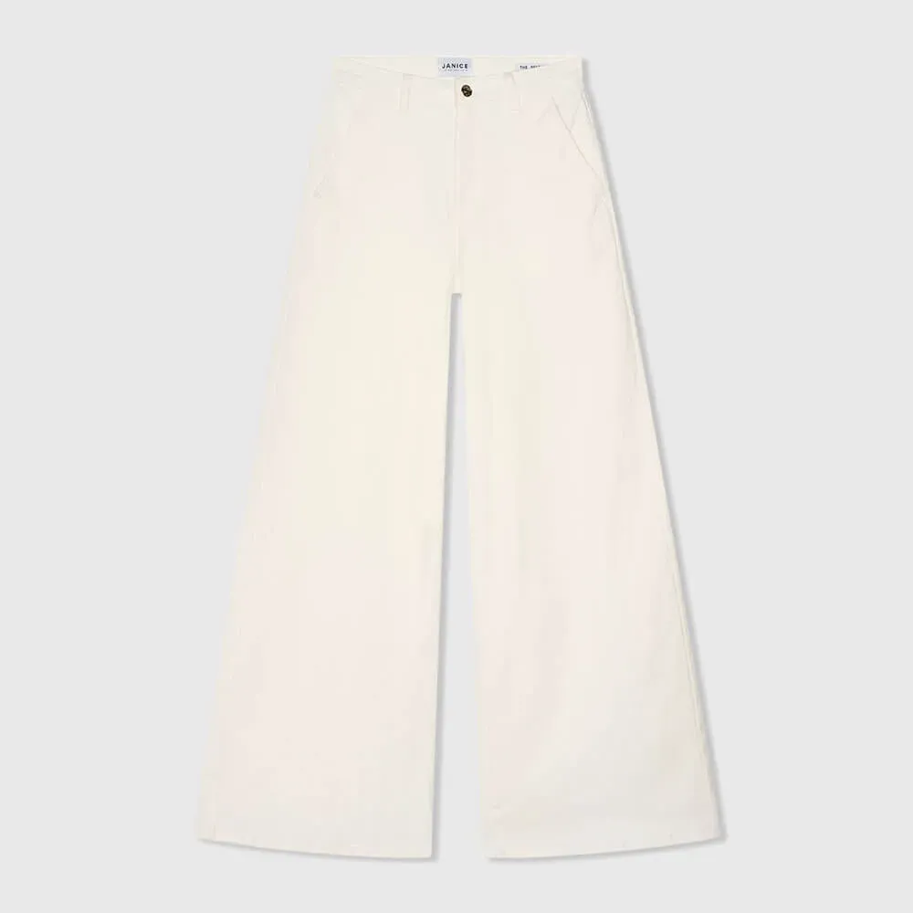 Jeans Dames Wijde Pijp High Rise Stretch Dexter Off White 264