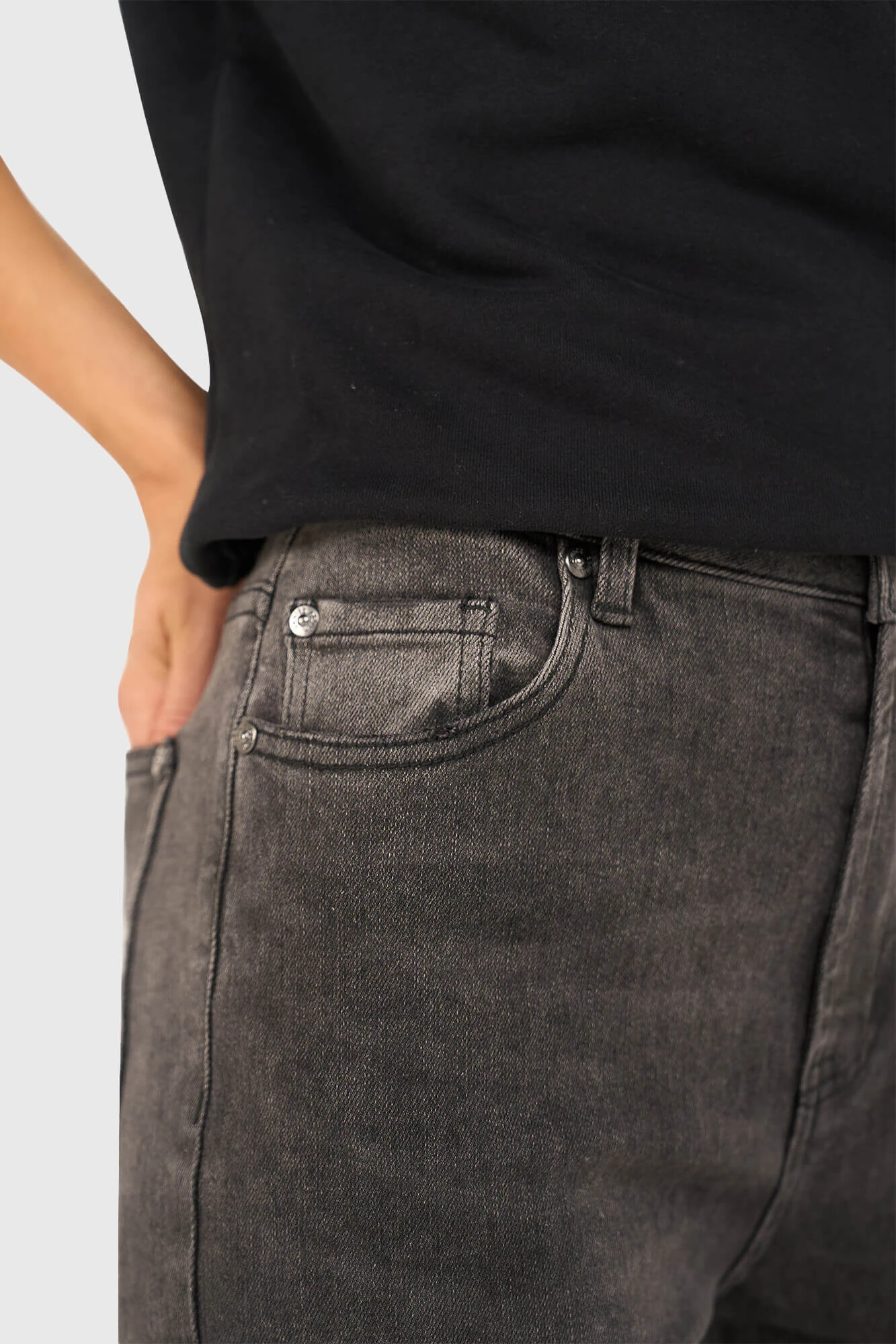 Jeans Dames Wijde Pijp Jason Grijs 415