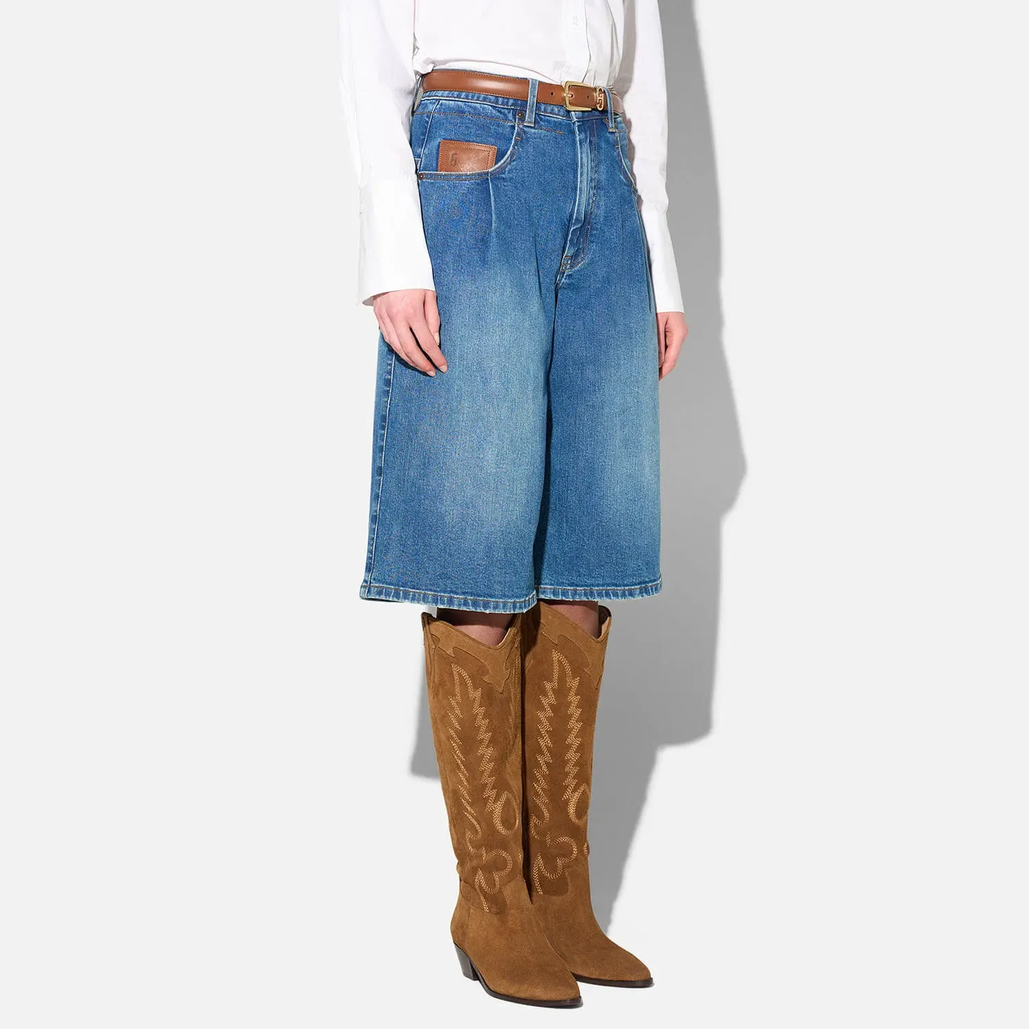 Jeans Shorts Dames Stretch Denim Bryce Blauw 258