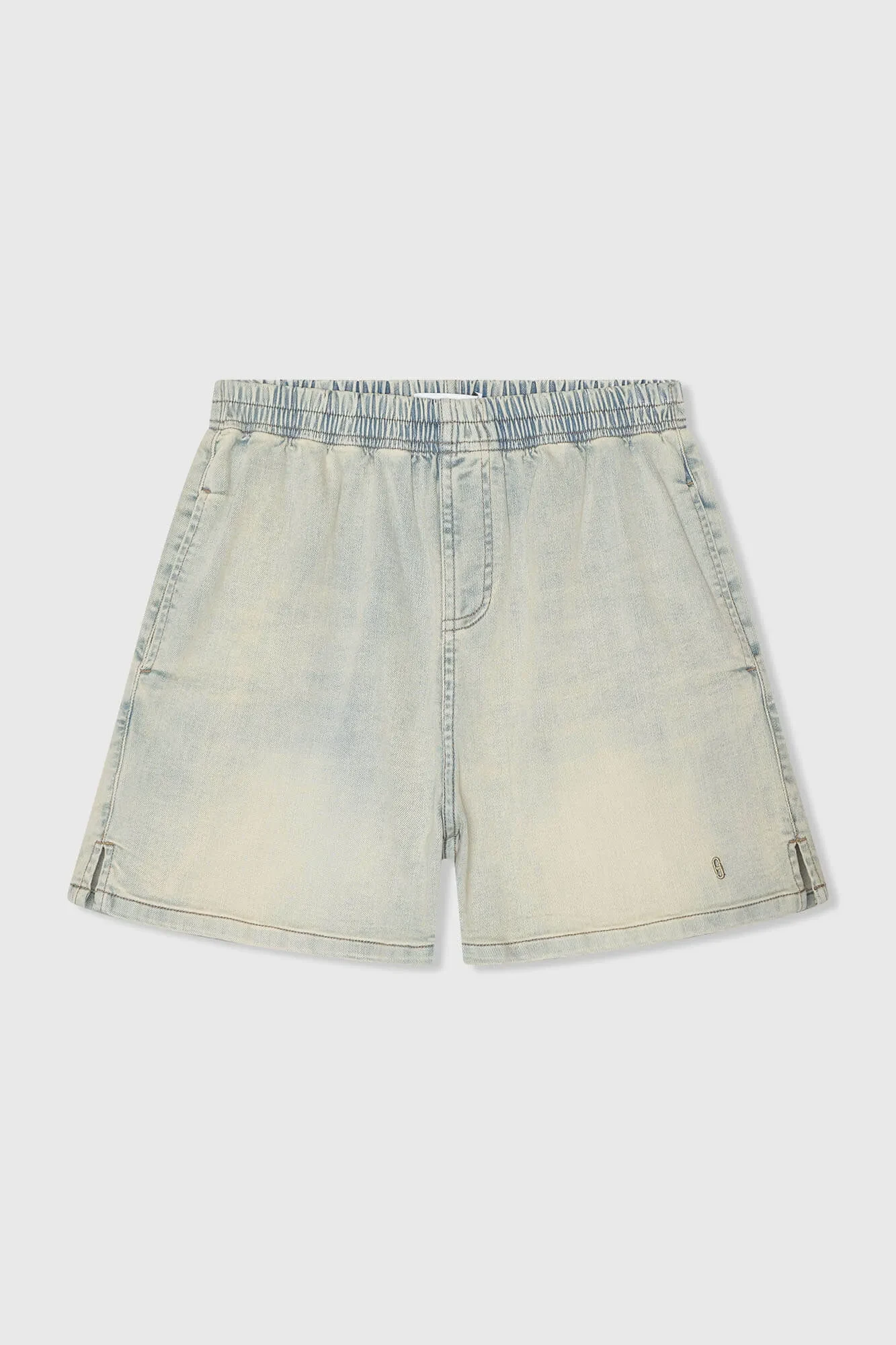 Jeans Shorts Dames Stretch Elastiek Riott Blauw 004