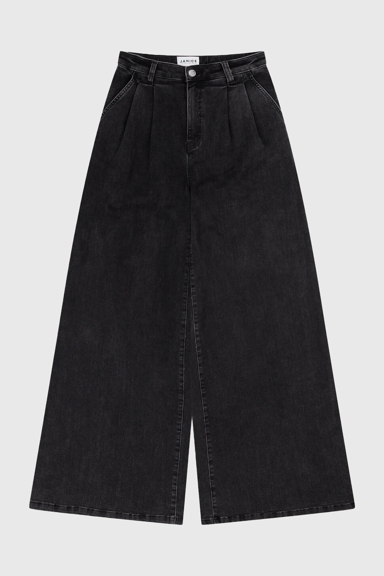 Jeans Wijde Pijp Dames Dollar Zwart 410