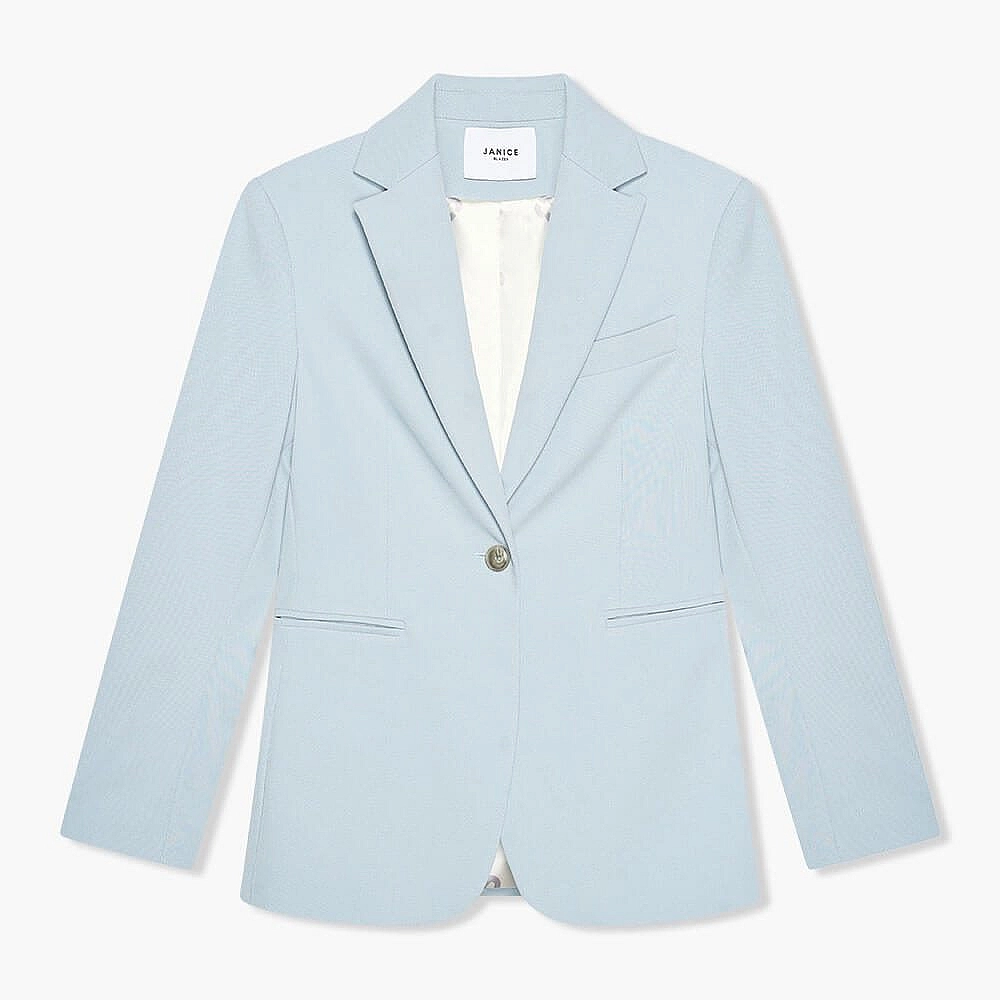 Licht Blauwe Dames Blazer Jeremy