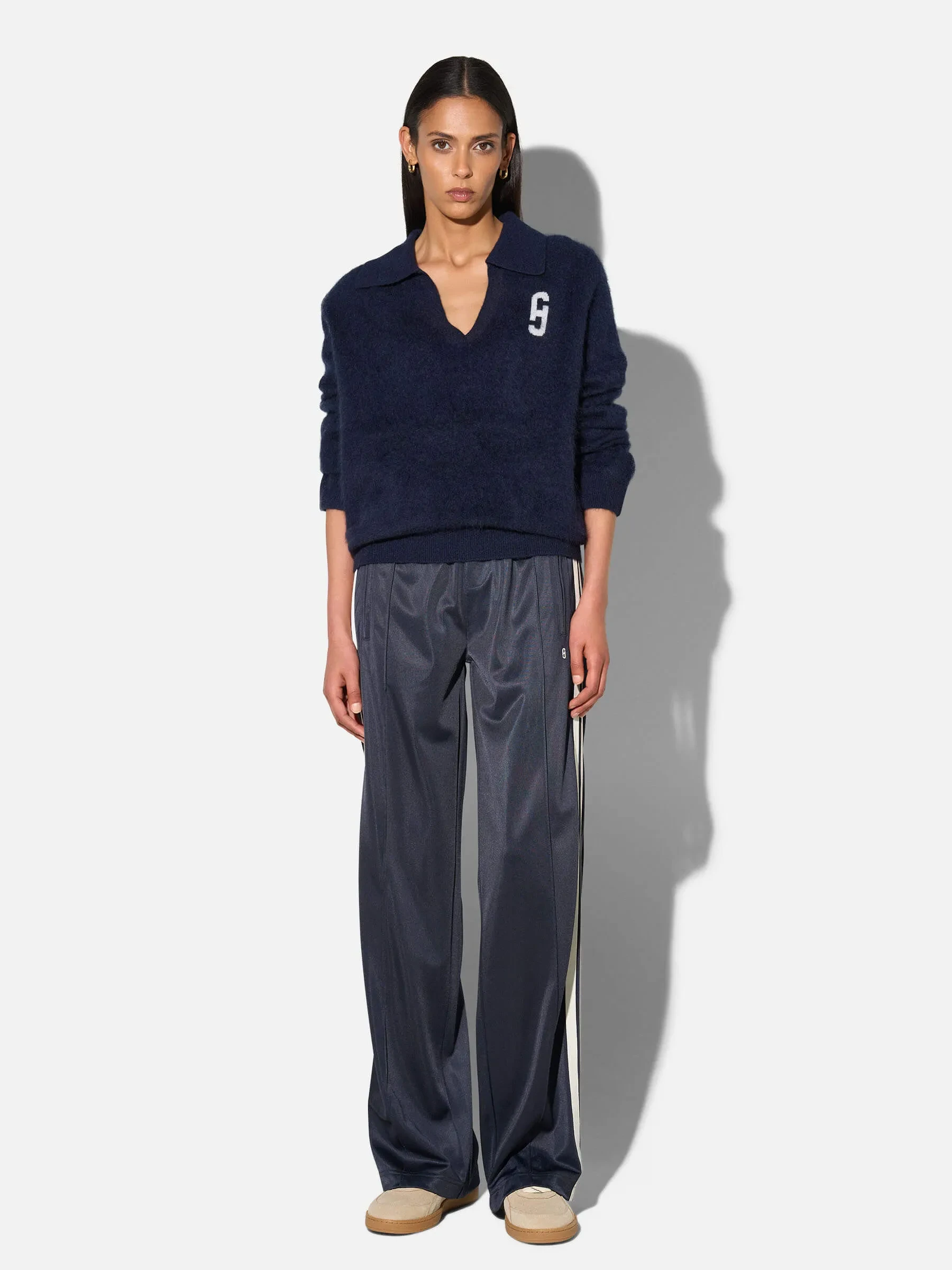 Joggingbroek Dames Strepen Midnight Donker Blauw