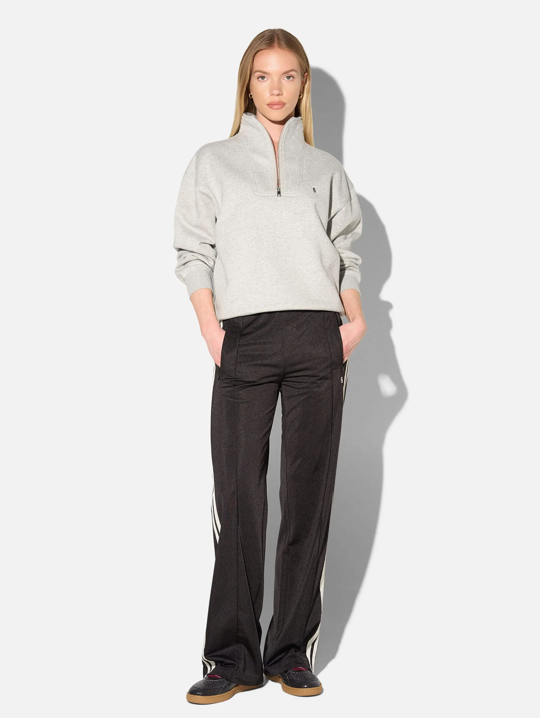 Joggingbroek Dames Strepen Midnight Zwart