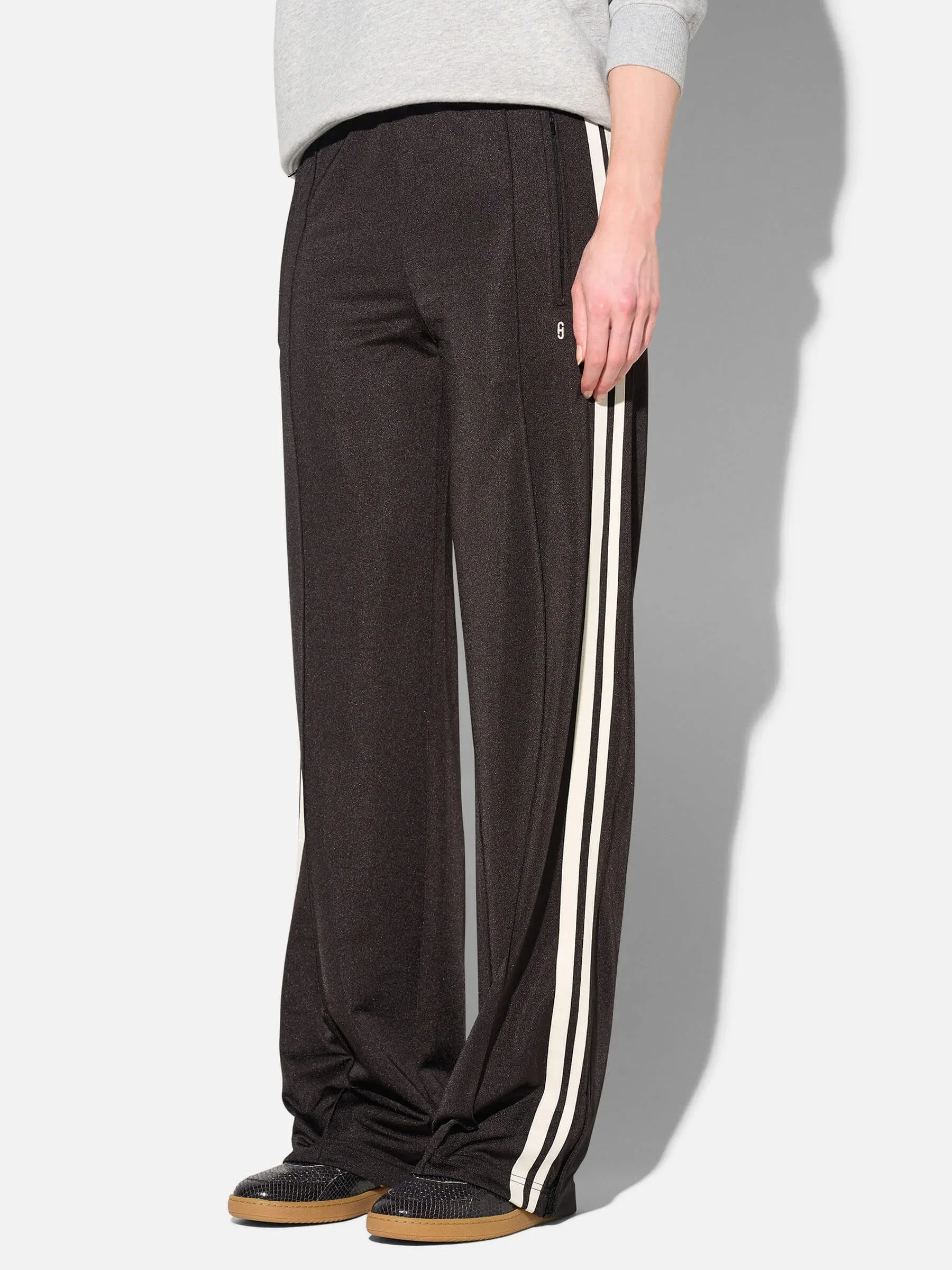 Joggingbroek Dames Strepen Midnight Zwart