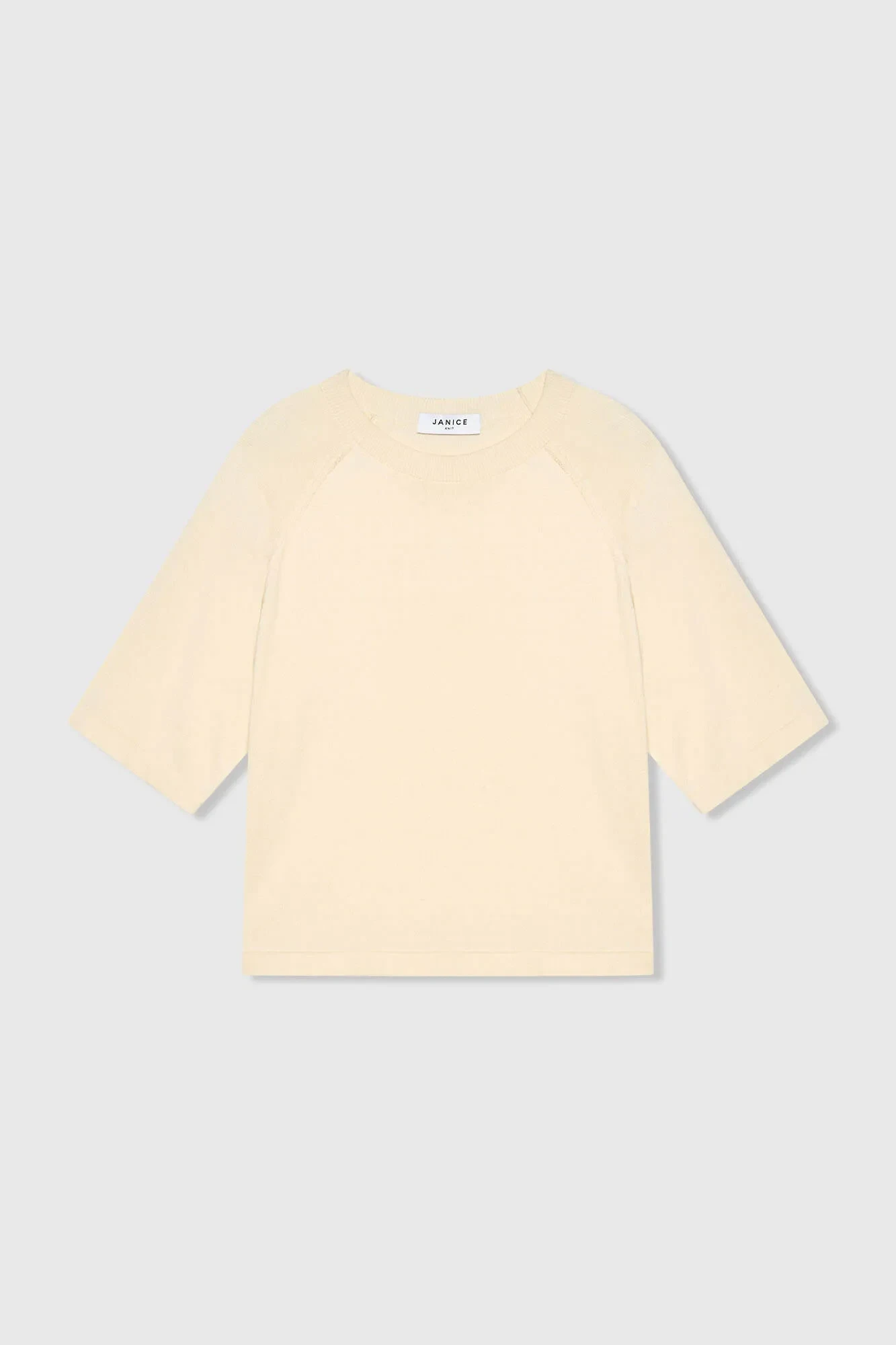 Katoen Cashmere Gebreid Truitje Moss Off White