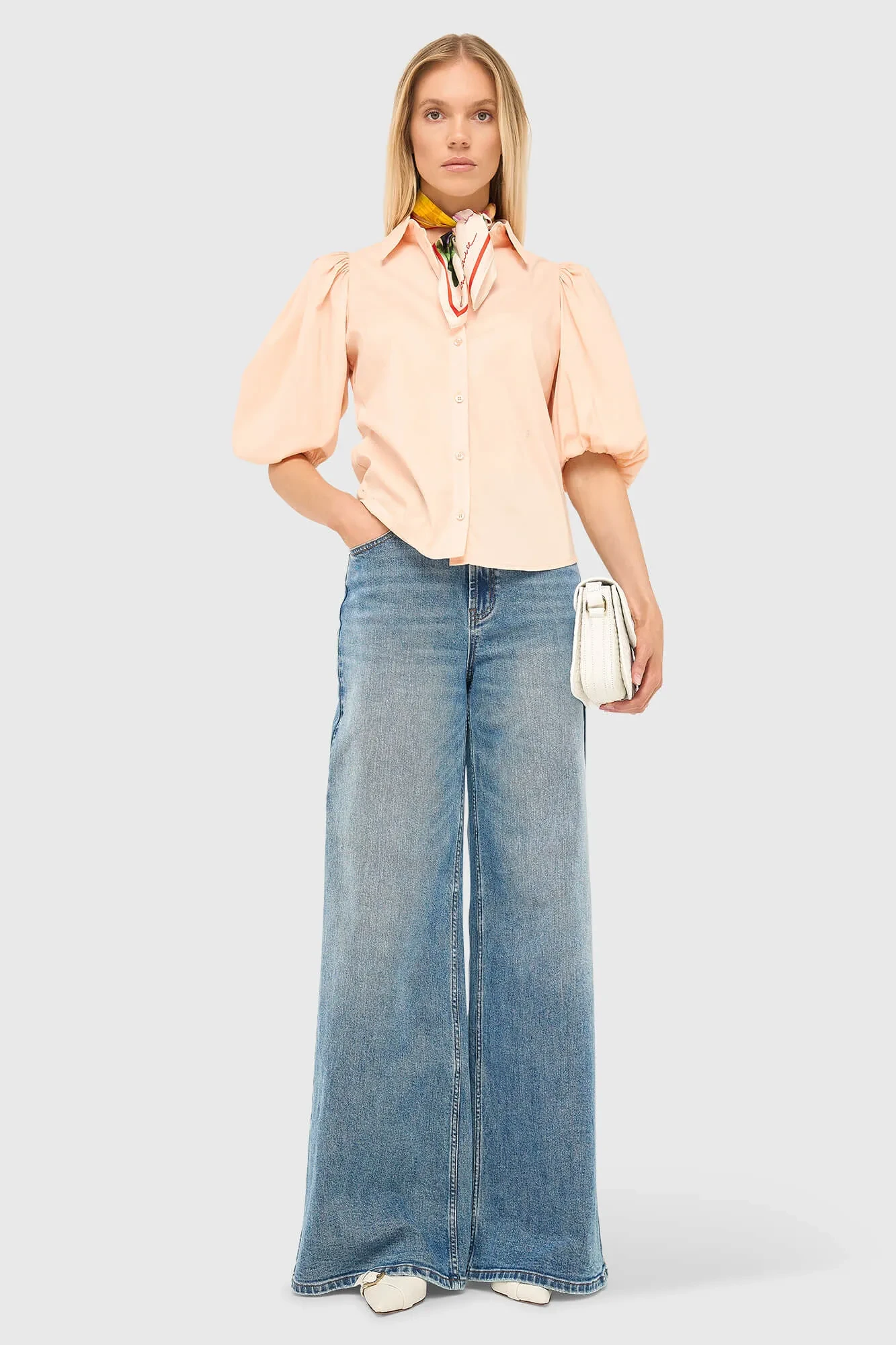 Katoenen Blouse Dames Lars Peach