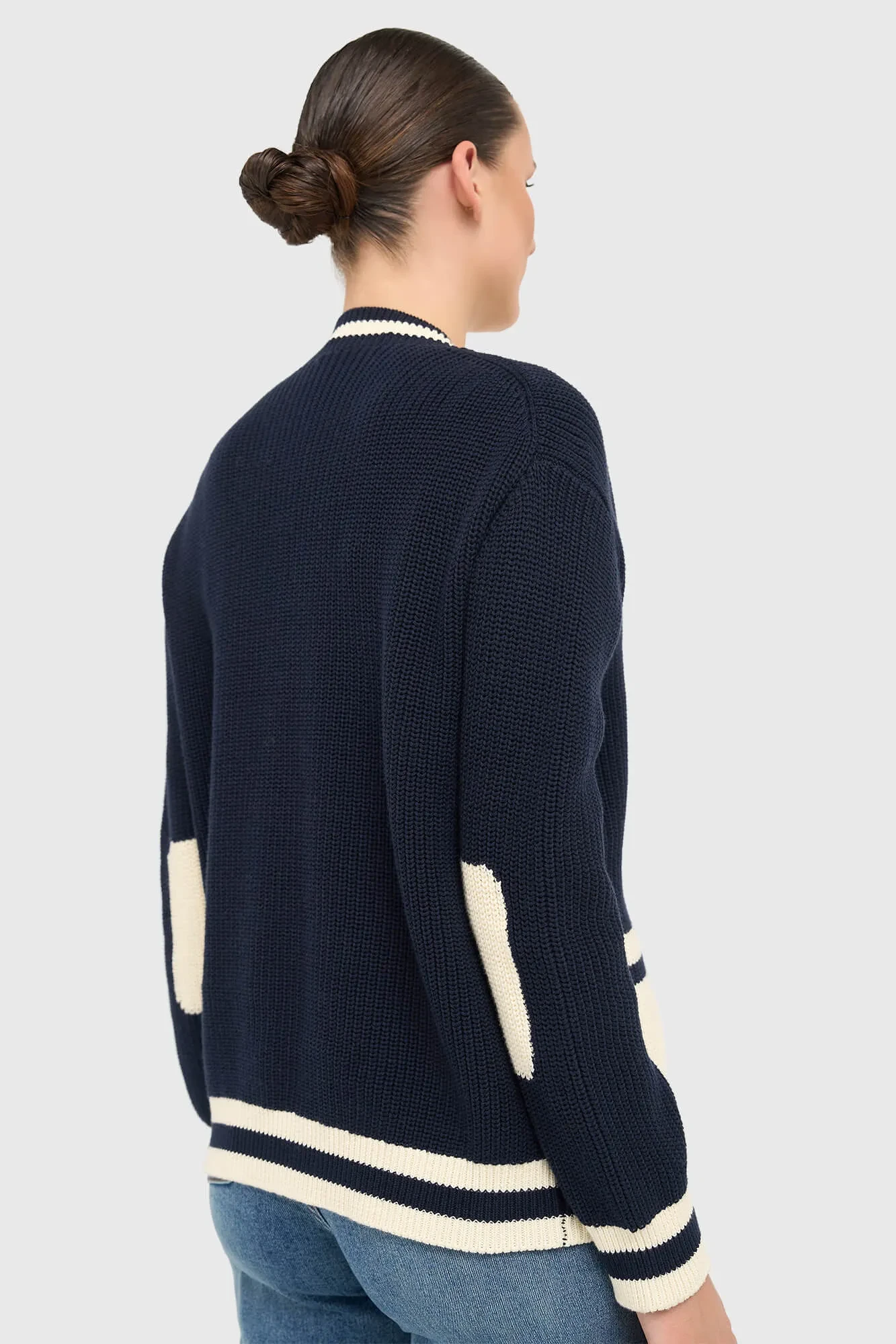 Katoenen Vest Knopen Dames Mars Blauw