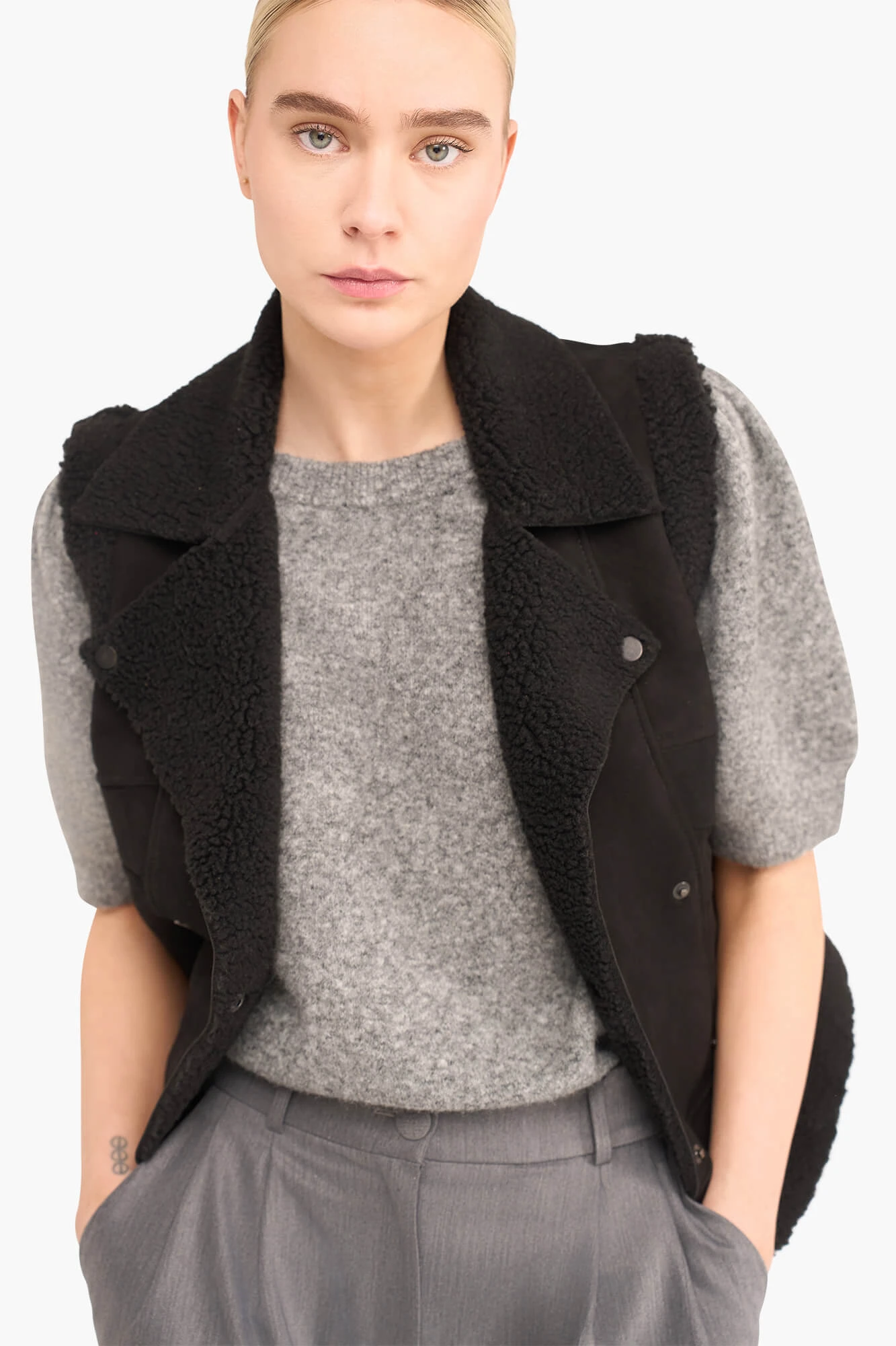 Lammy Dames Vest Suede Nick Zwart