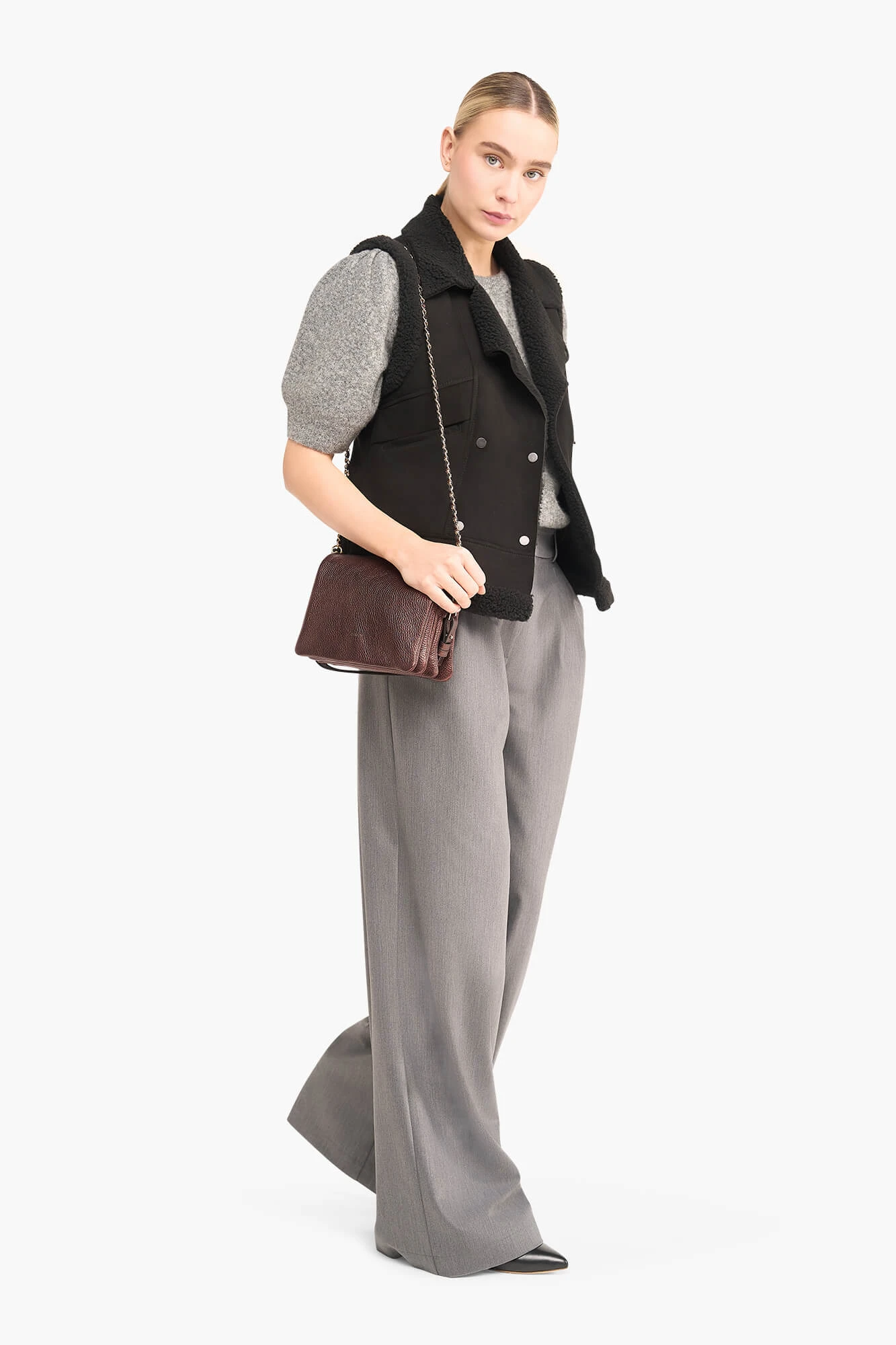 Lammy Dames Vest Suede Nick Zwart
