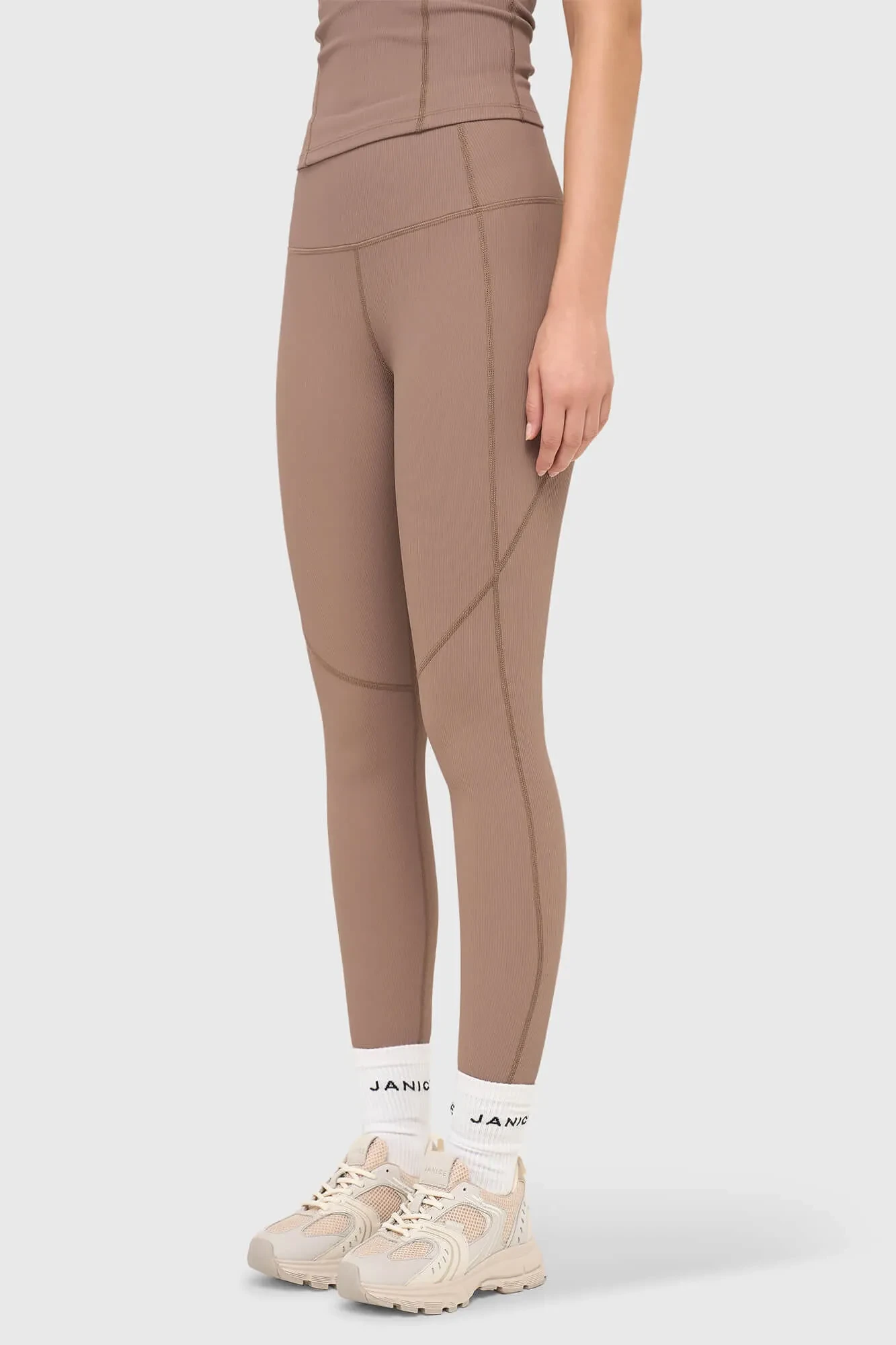 Legging Dames Sport Active Wear Ye Bruin Rib