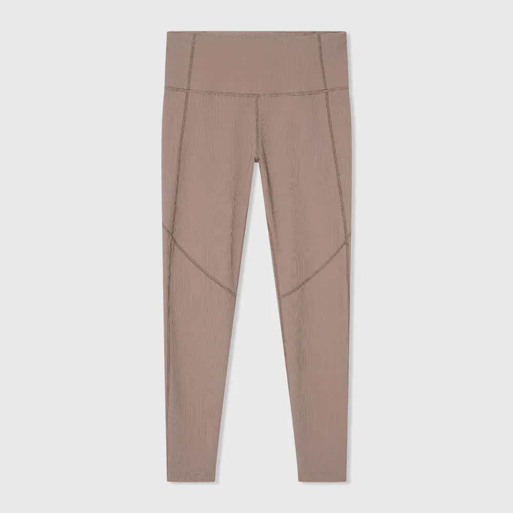 Legging Dames Sport Active Wear Ye Bruin Rib