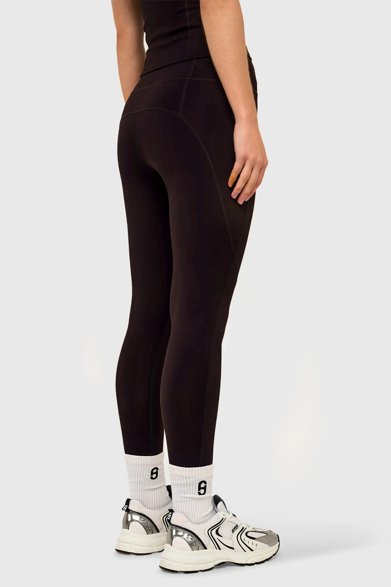 Legging Dames Sport Active Wear Ye Donker Bruin