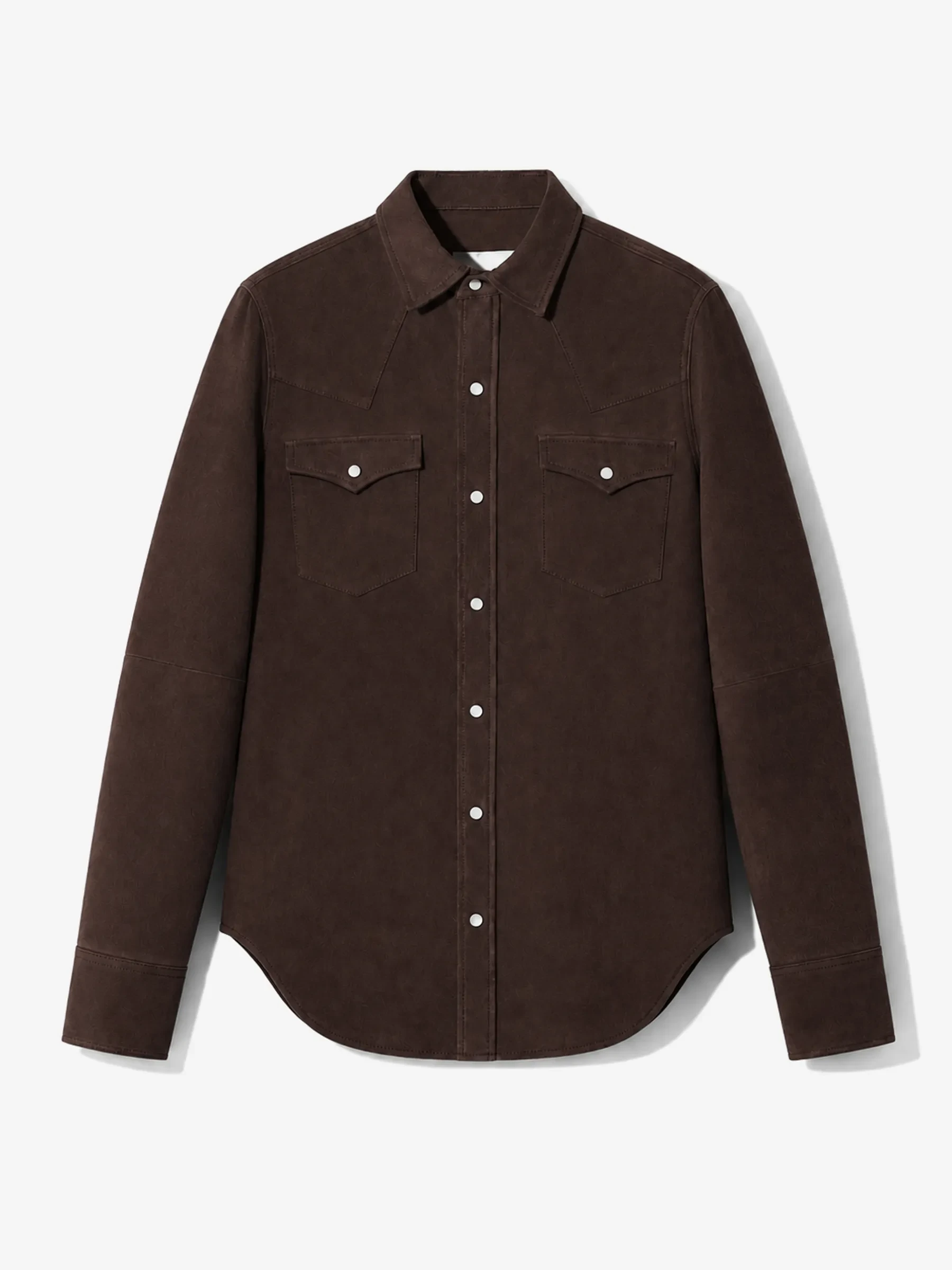 Leren Blouse Dames Levi Suede Bruin