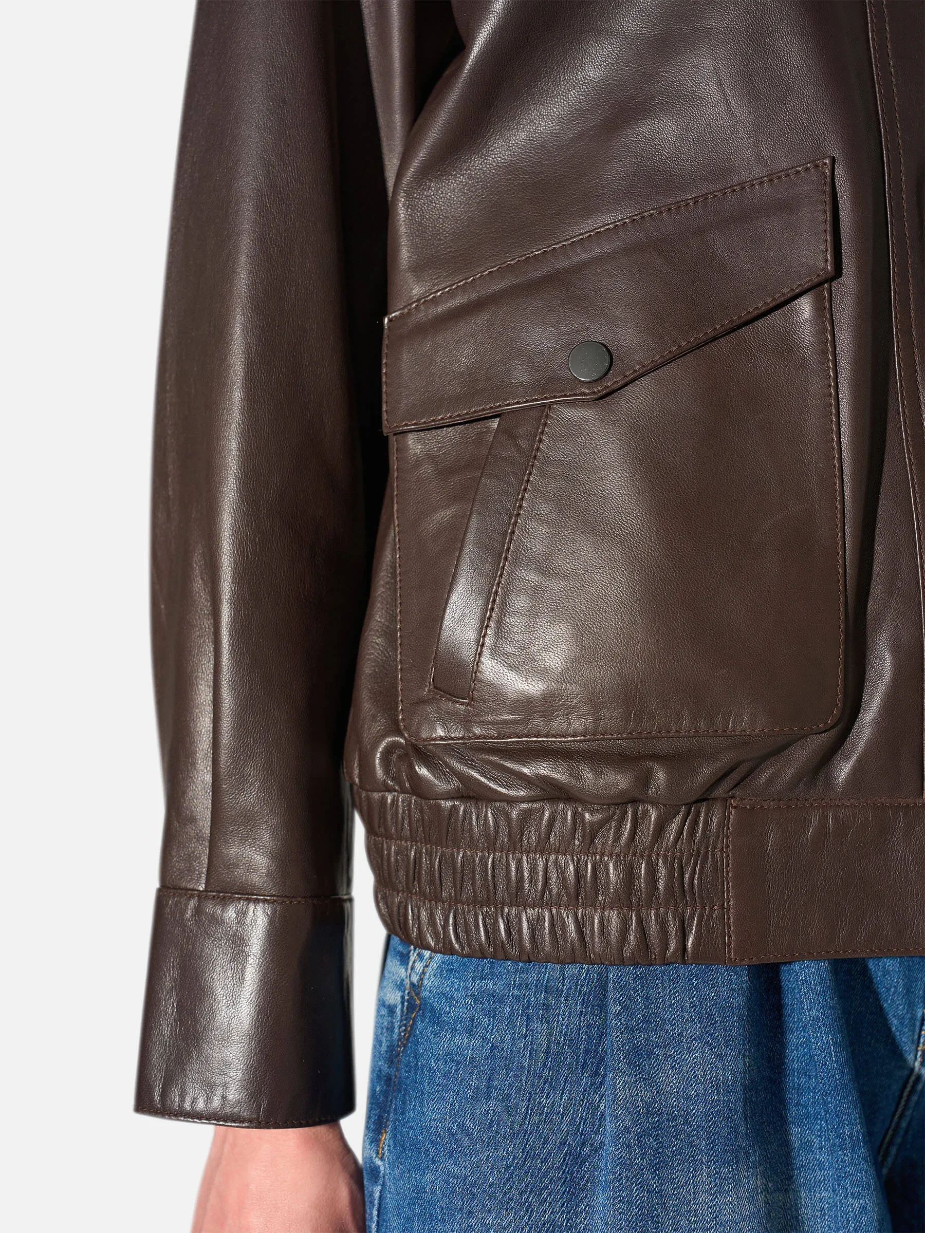 Leren Dames Jack Vintage Lebron Bruin
