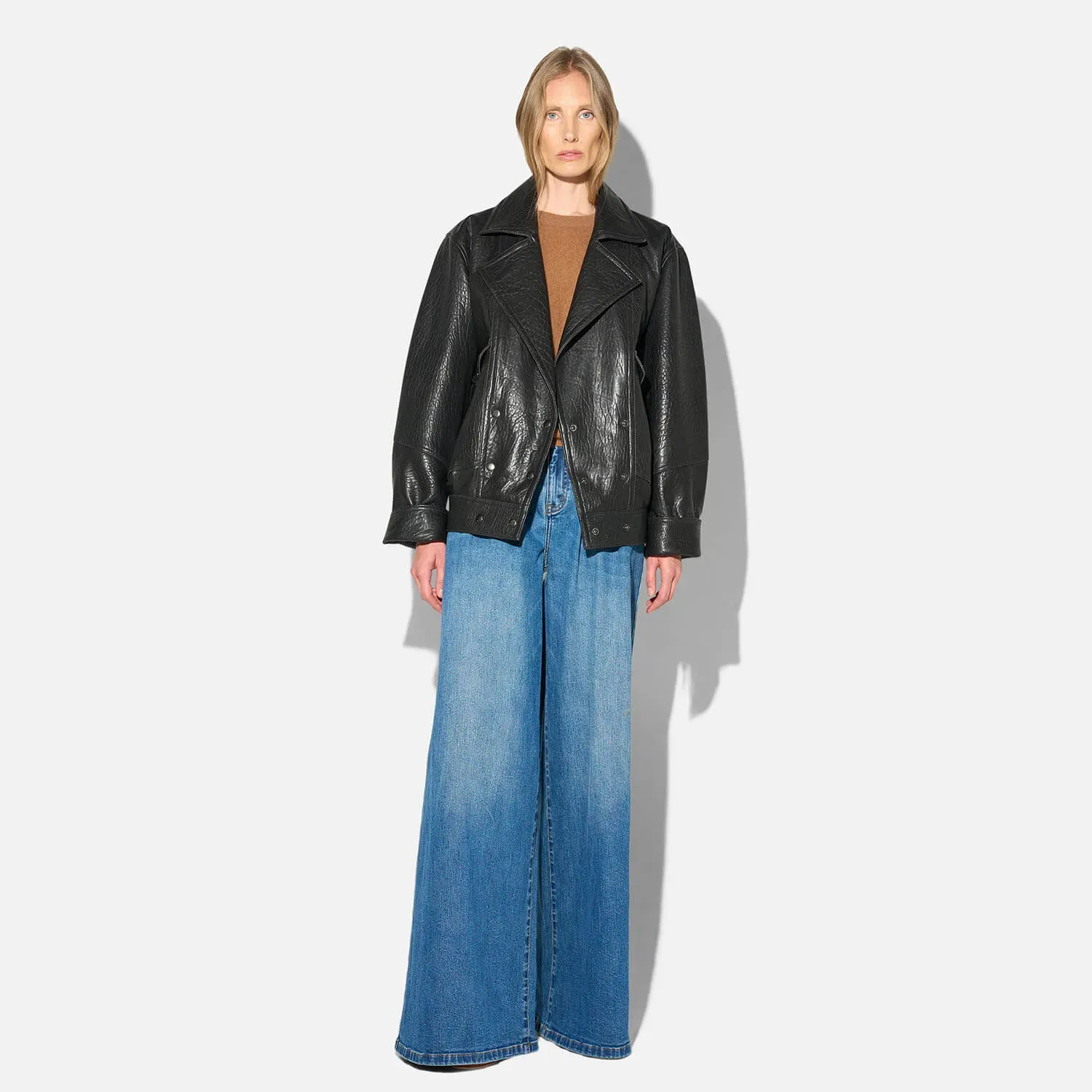 Leren Dames Jack Vintage Pilot Zwart