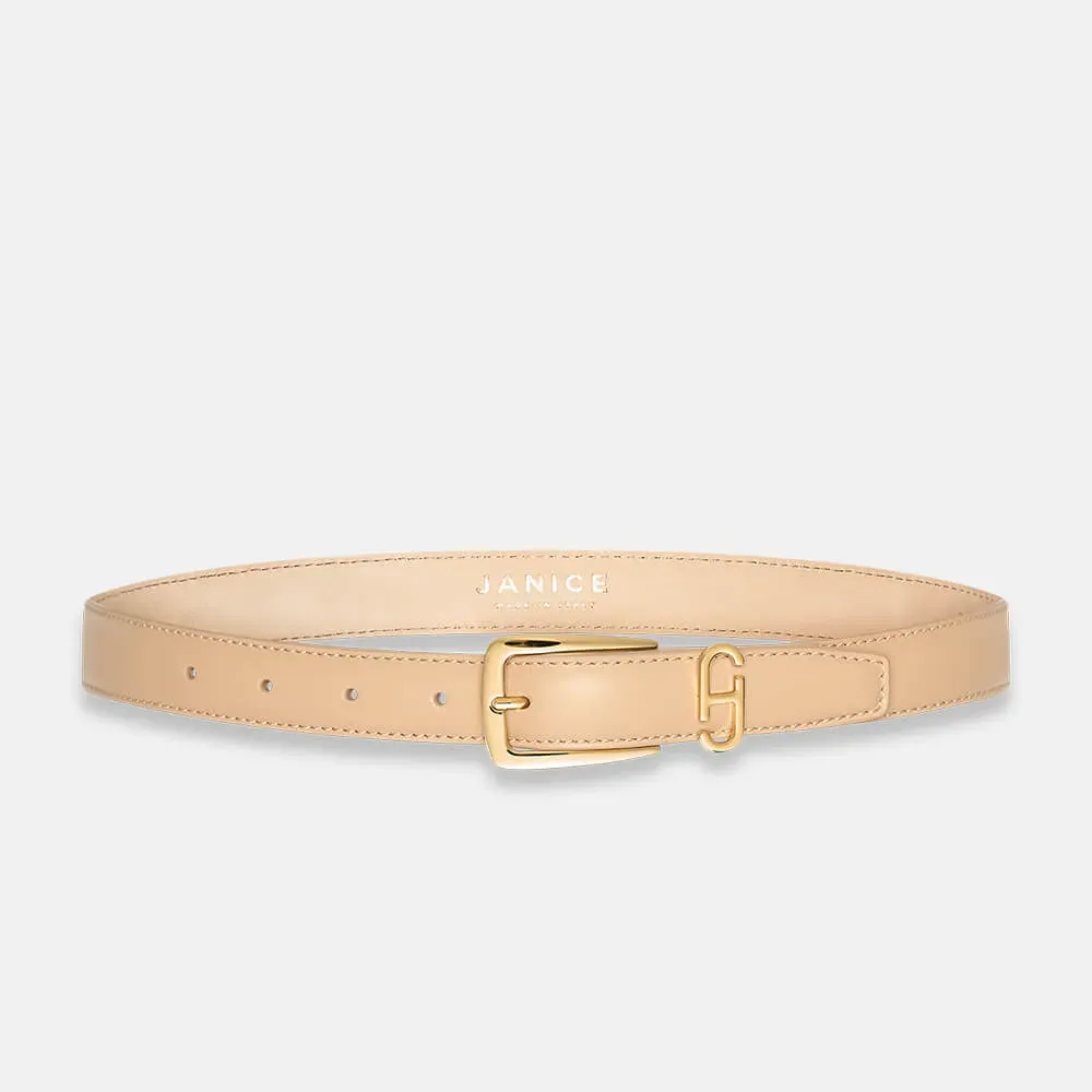 Leren Dames Riem Colby Beige