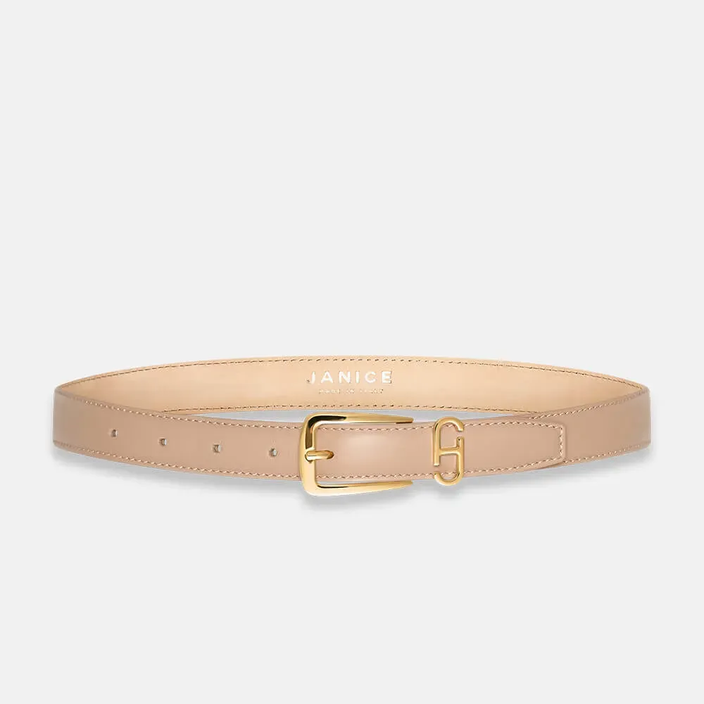 Leren Dames Riem Colby Taupe