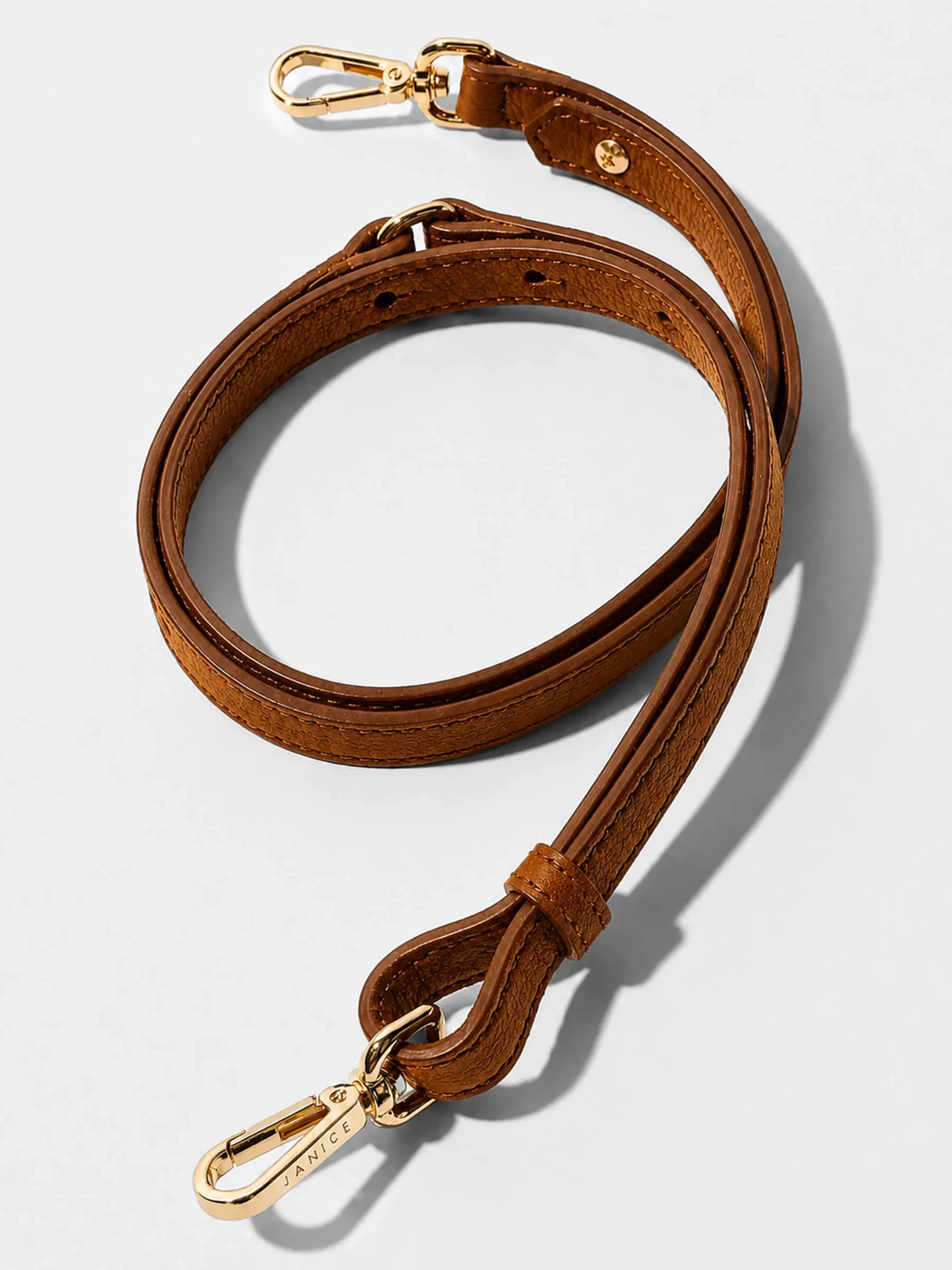 Leren Dames Schoudertas Suede Clyde Cognac