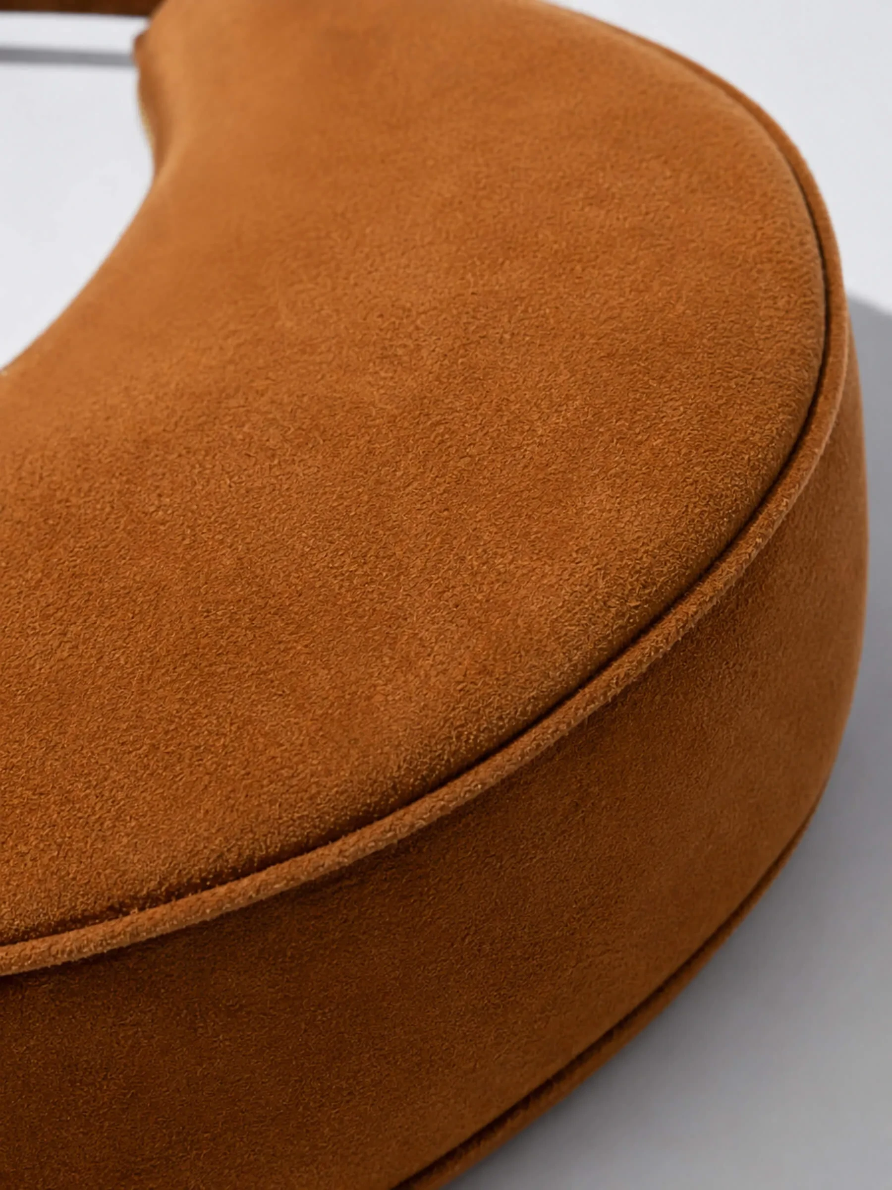 Leren Dames Schoudertas Suede Clyde Cognac