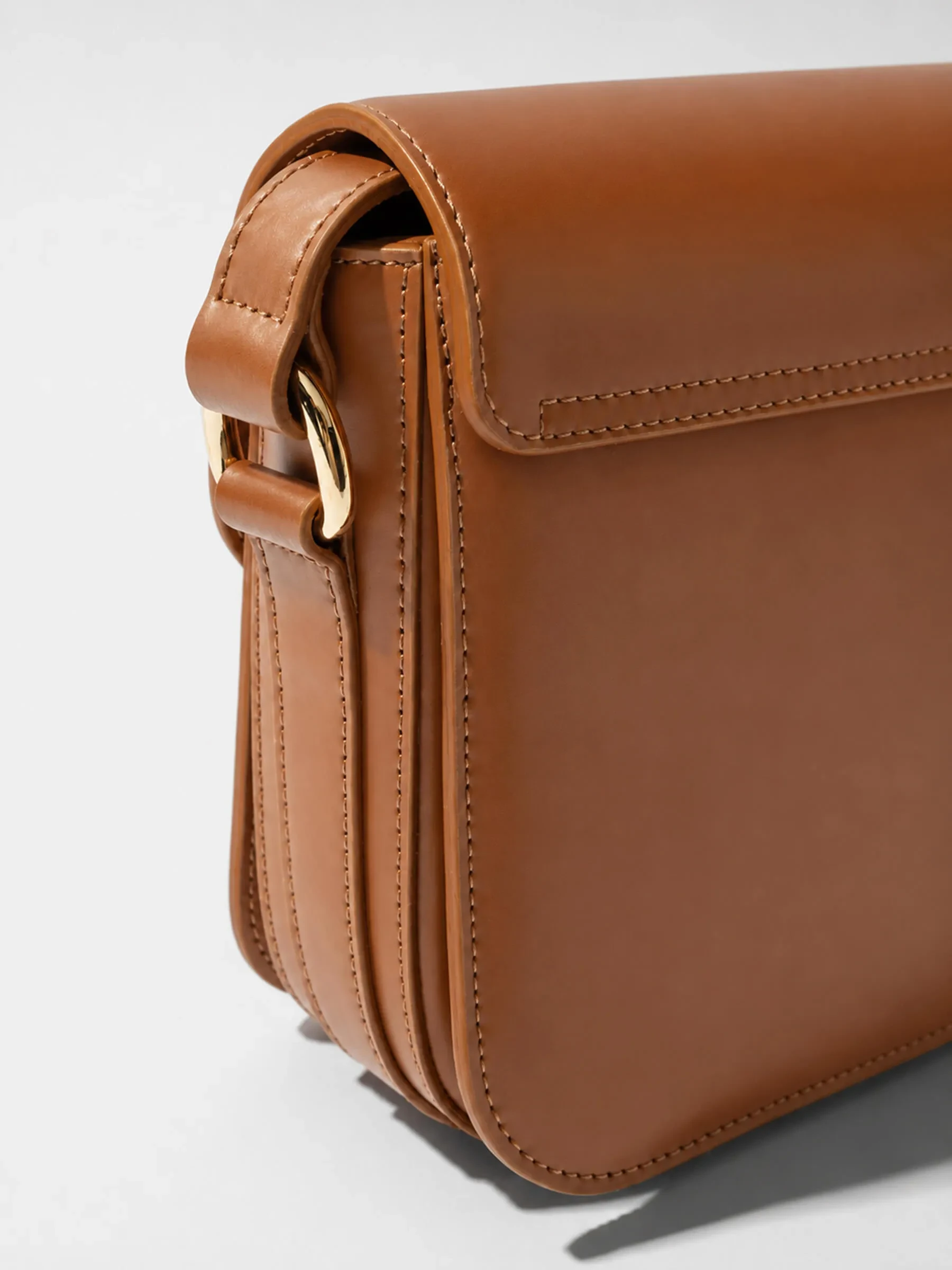 Leren Dames Tas Elias Cognac