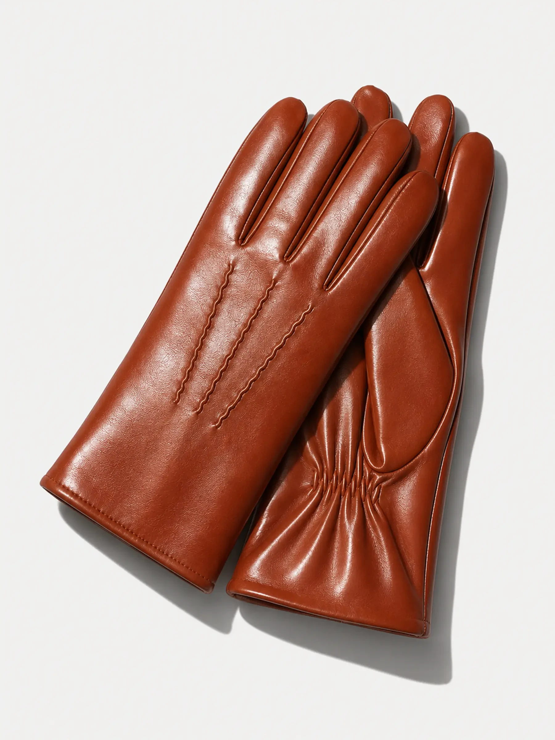 leren handschoenen dames atlas cognac