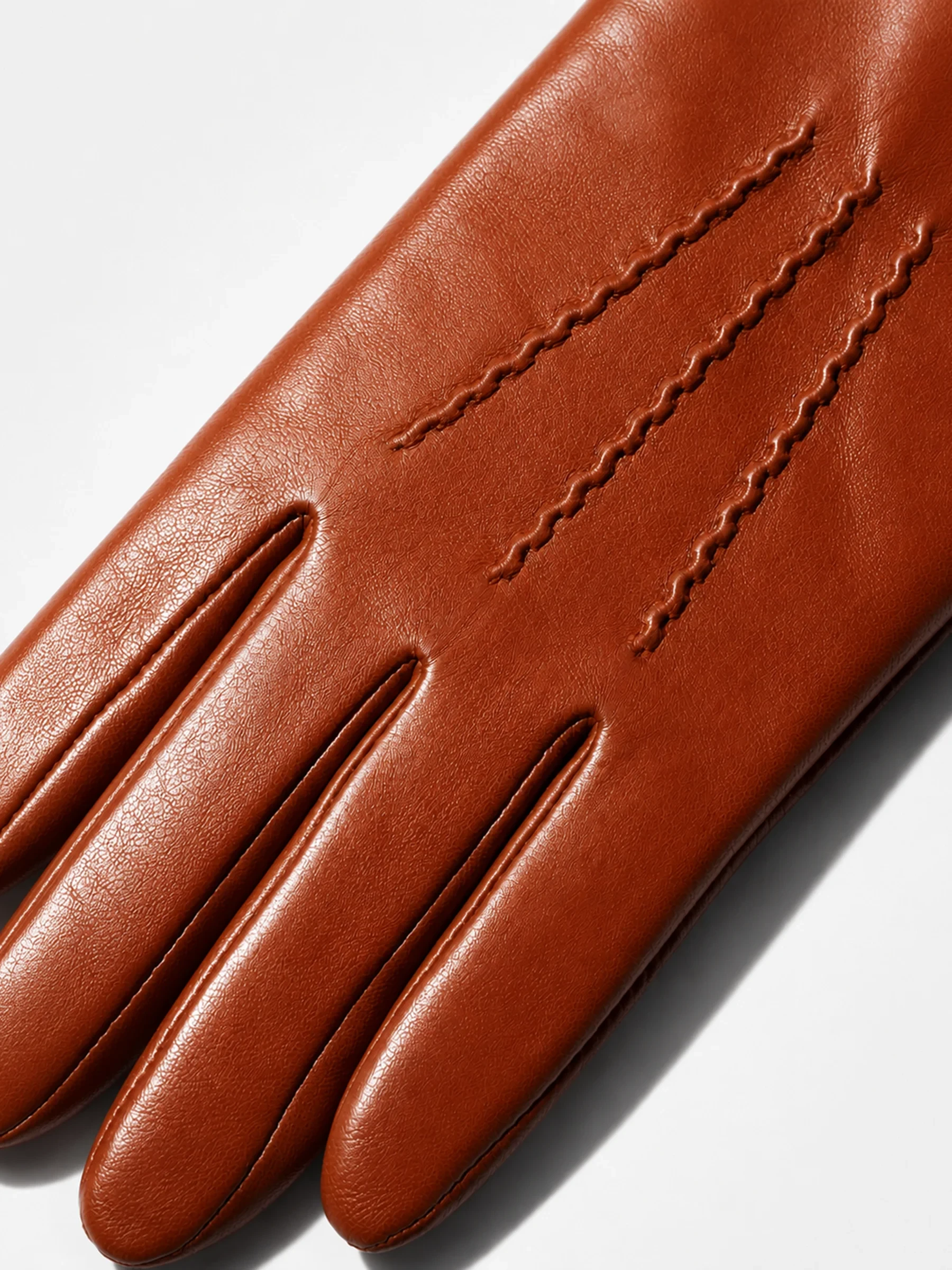 leren handschoenen dames atlas cognac
