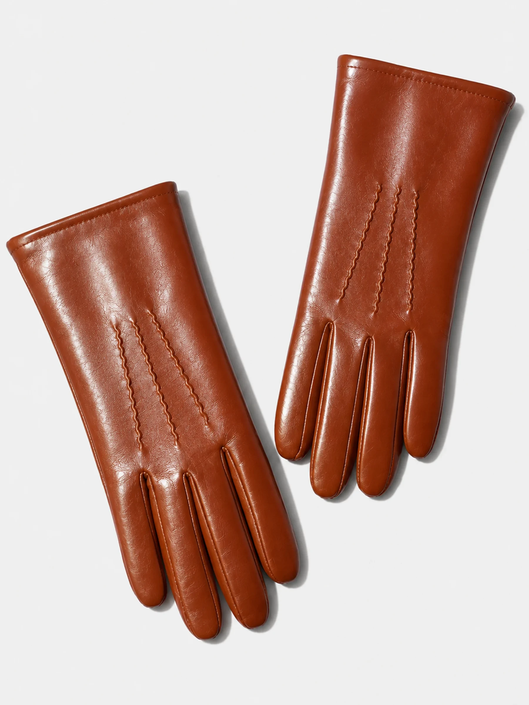 leren handschoenen dames atlas cognac