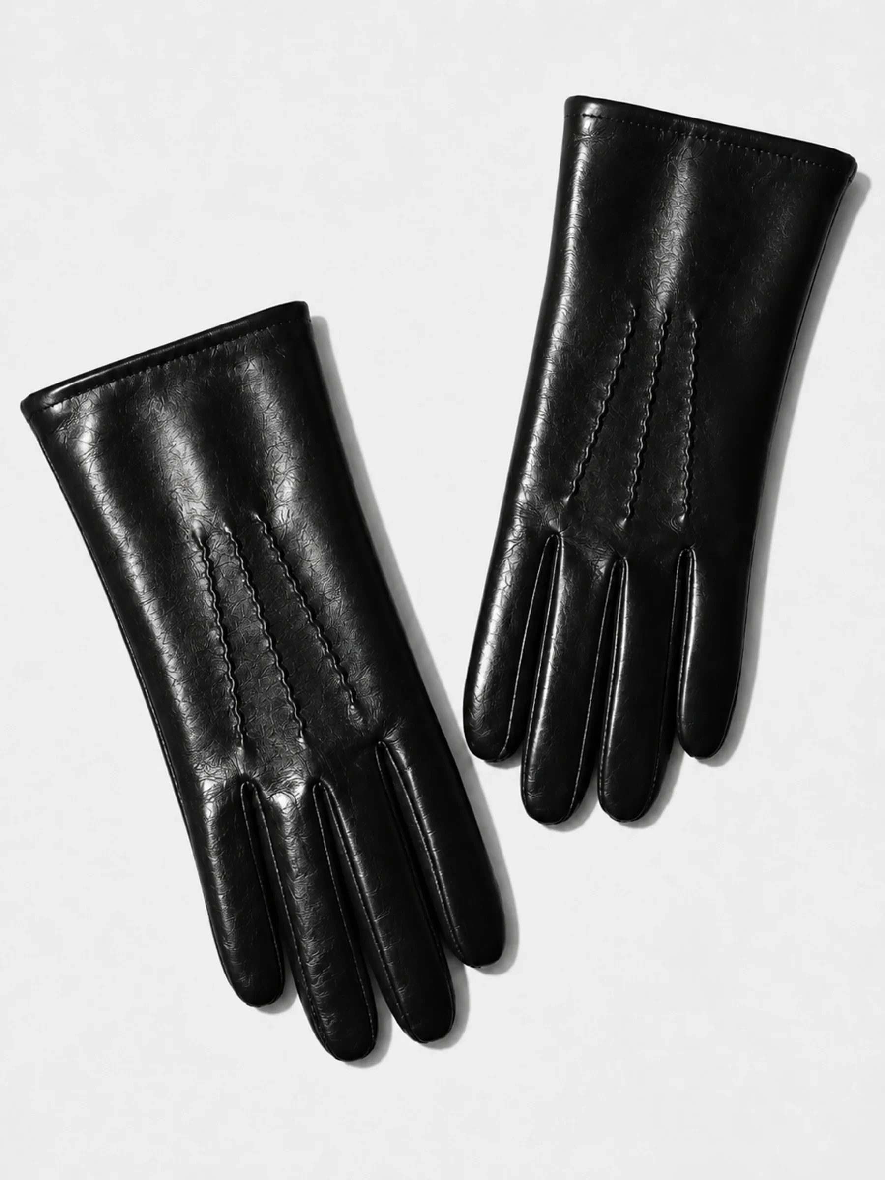 Leren Handschoenen Dames Atlas Zwart