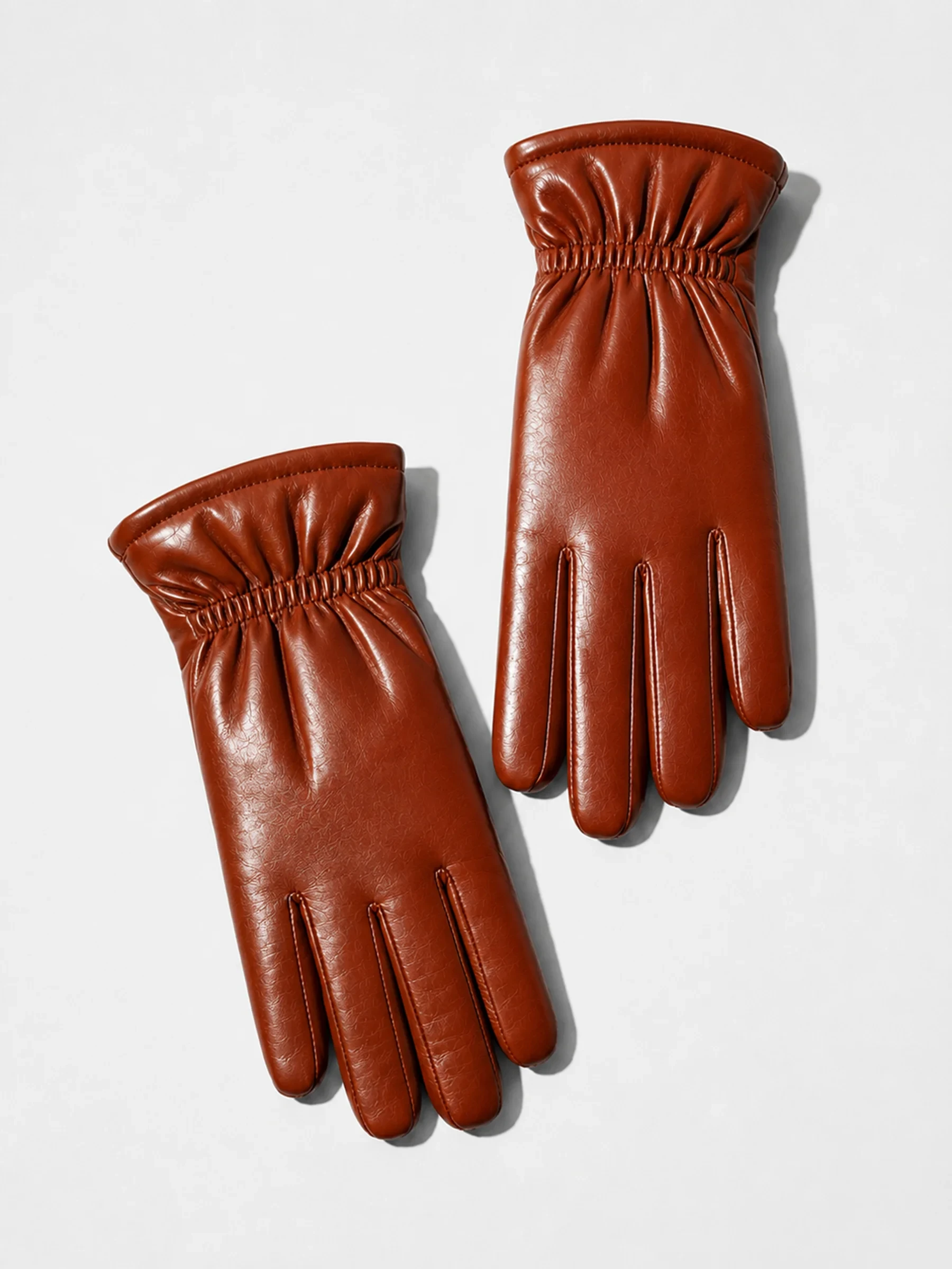 Leren Handschoenen Dames Hawk Cognac