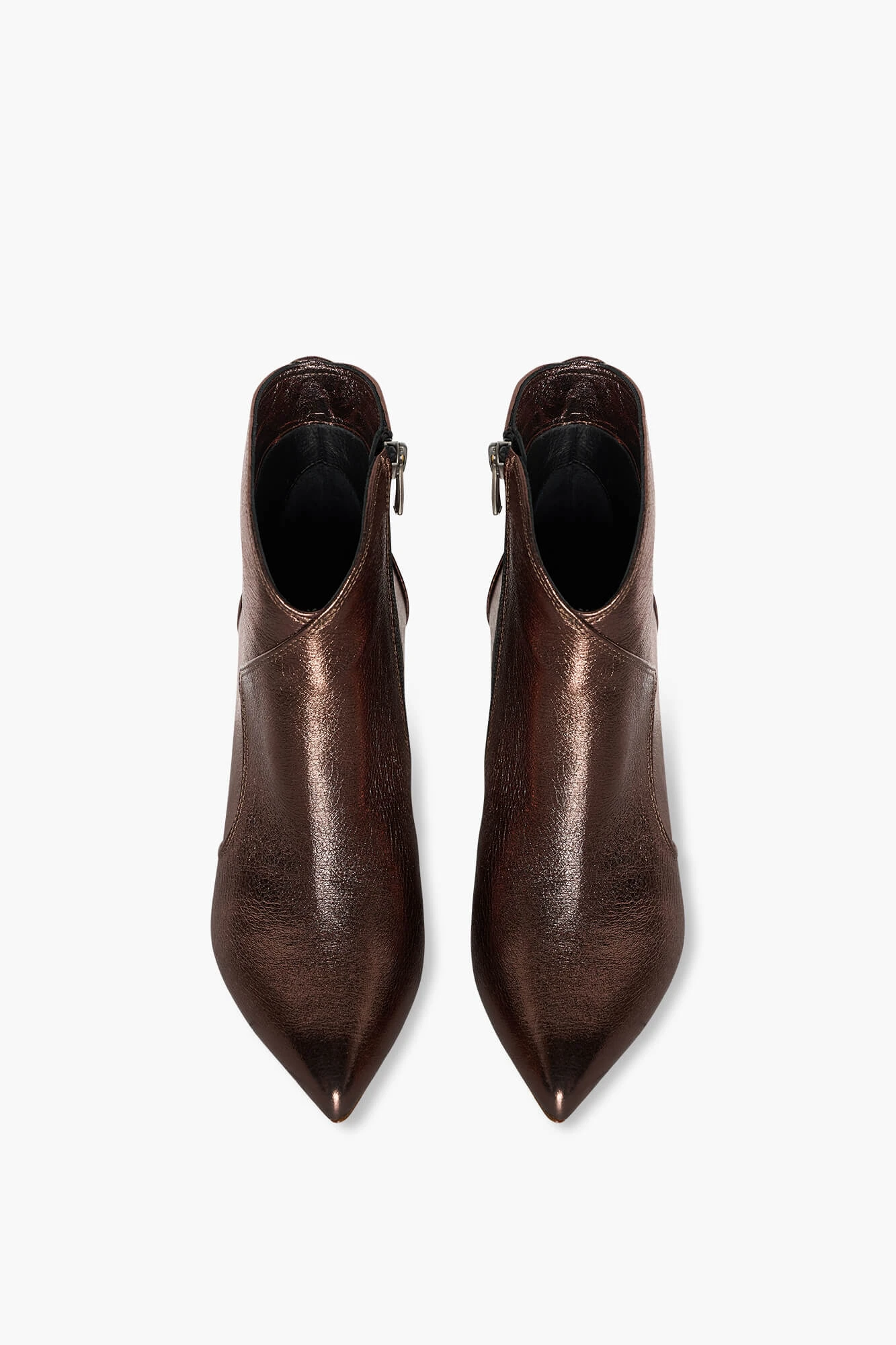 Laarsje Dames Leer Stewart Brons Metallic