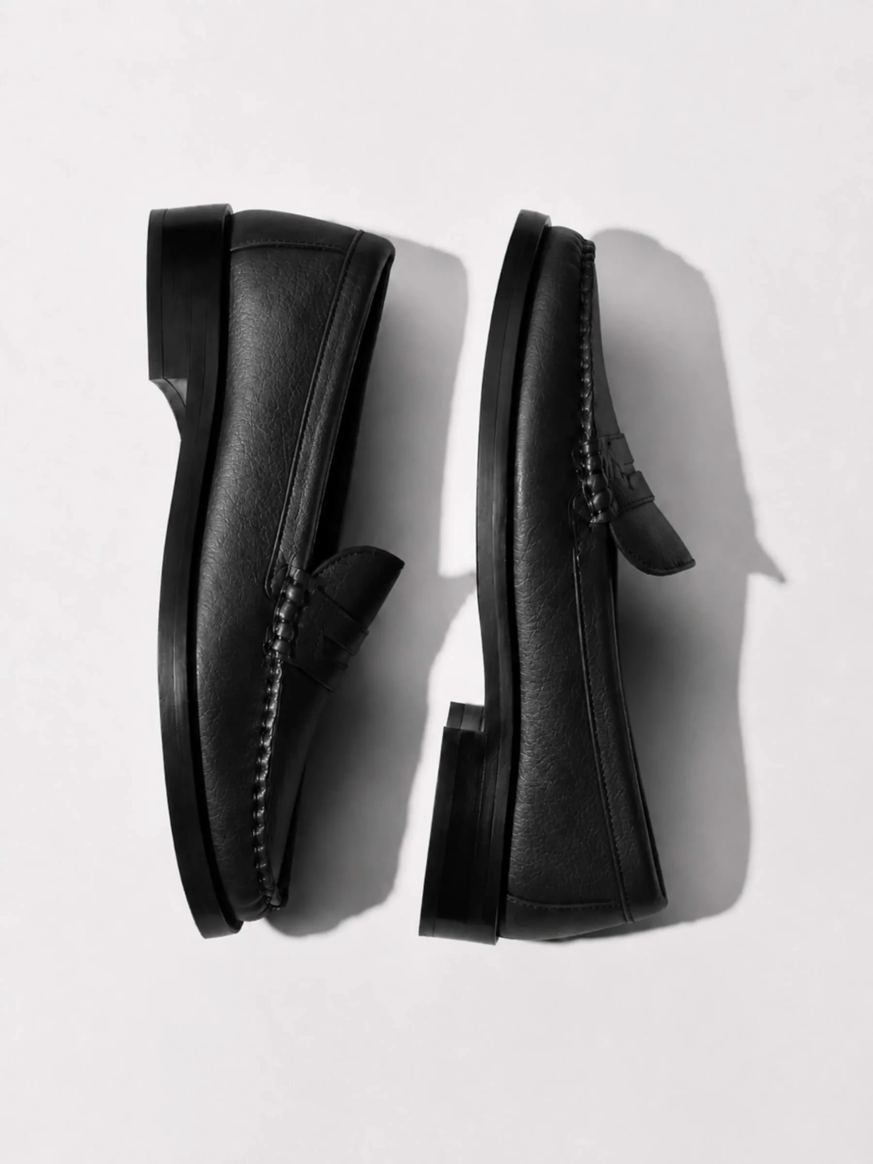 Leren Penny Loafer Dames Sevan Zwart