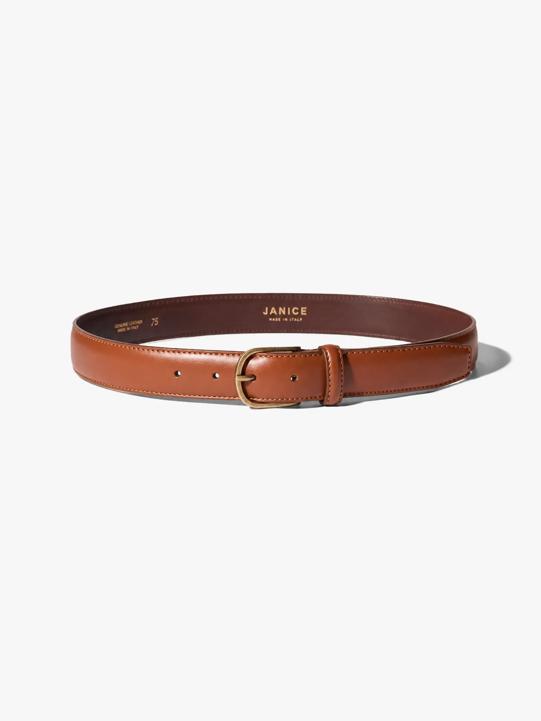 Leren Riem Dames Chase Brass Tabacco