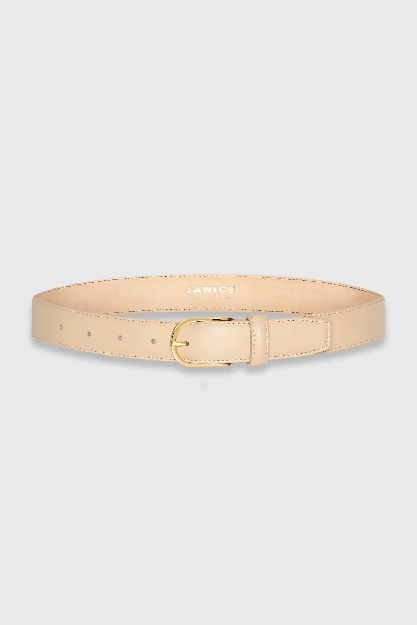 Leren Riem Dames Chase Creme