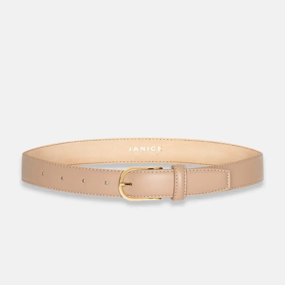 Leren Riem Dames Chase Taupe