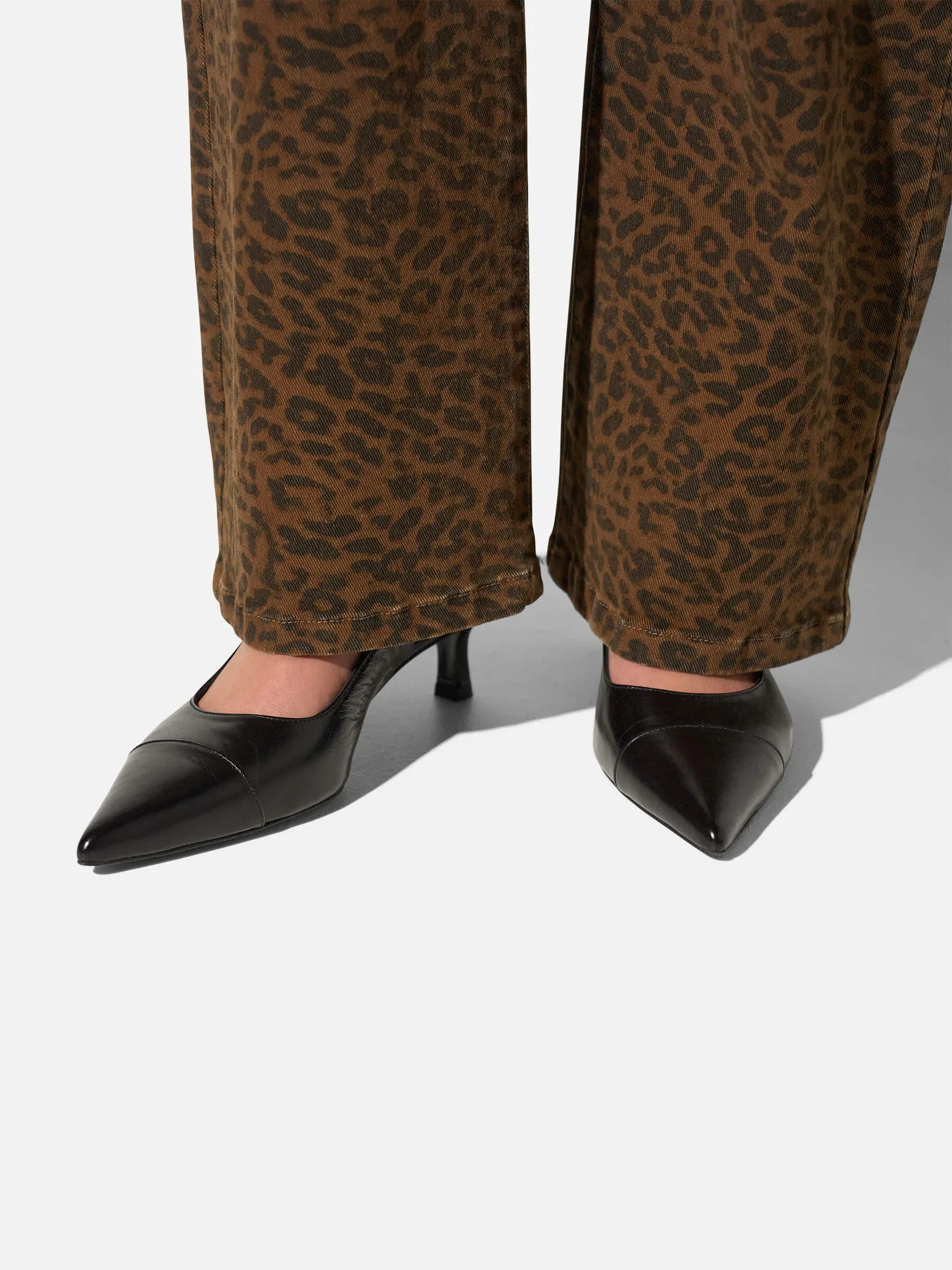 Leren Slingback Pumps Daylon Zwart