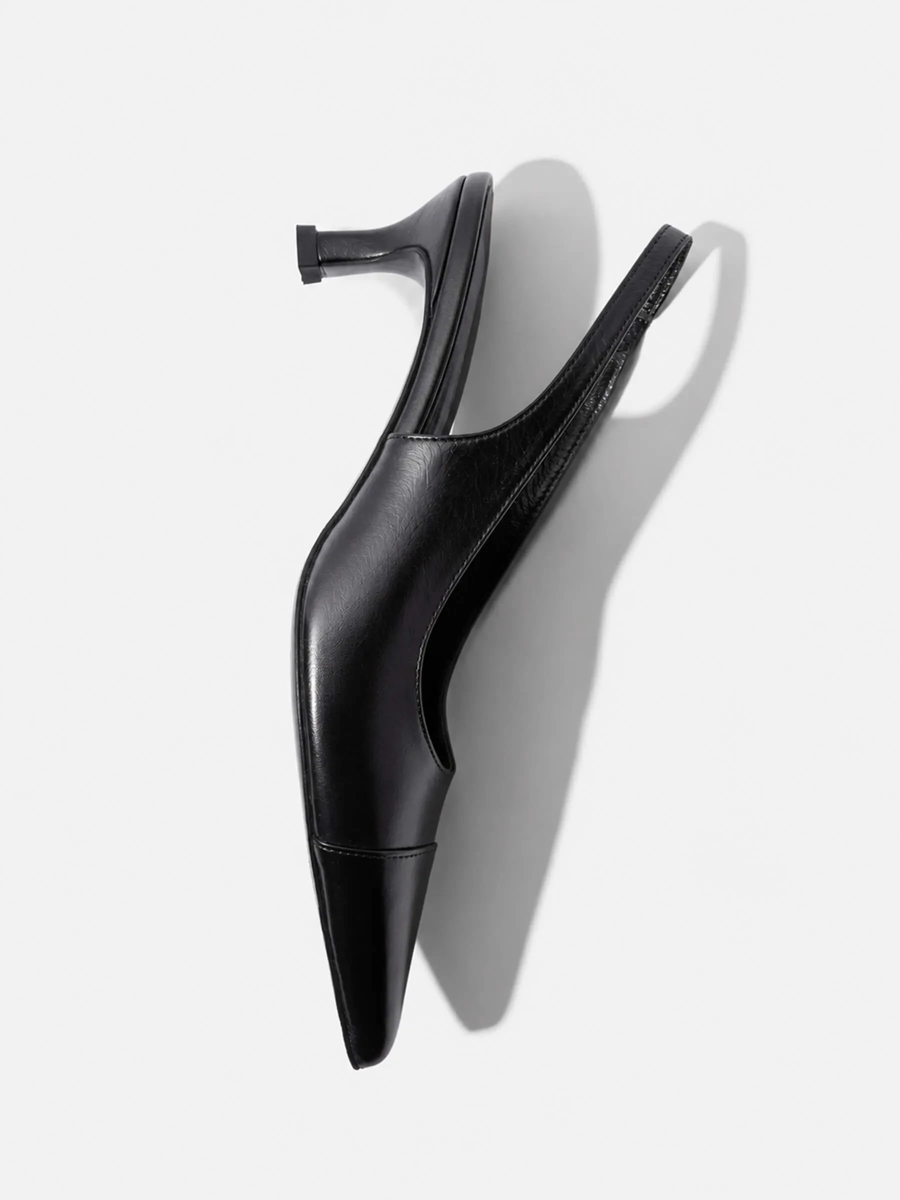 Leren Slingback Pumps Daylon Zwart