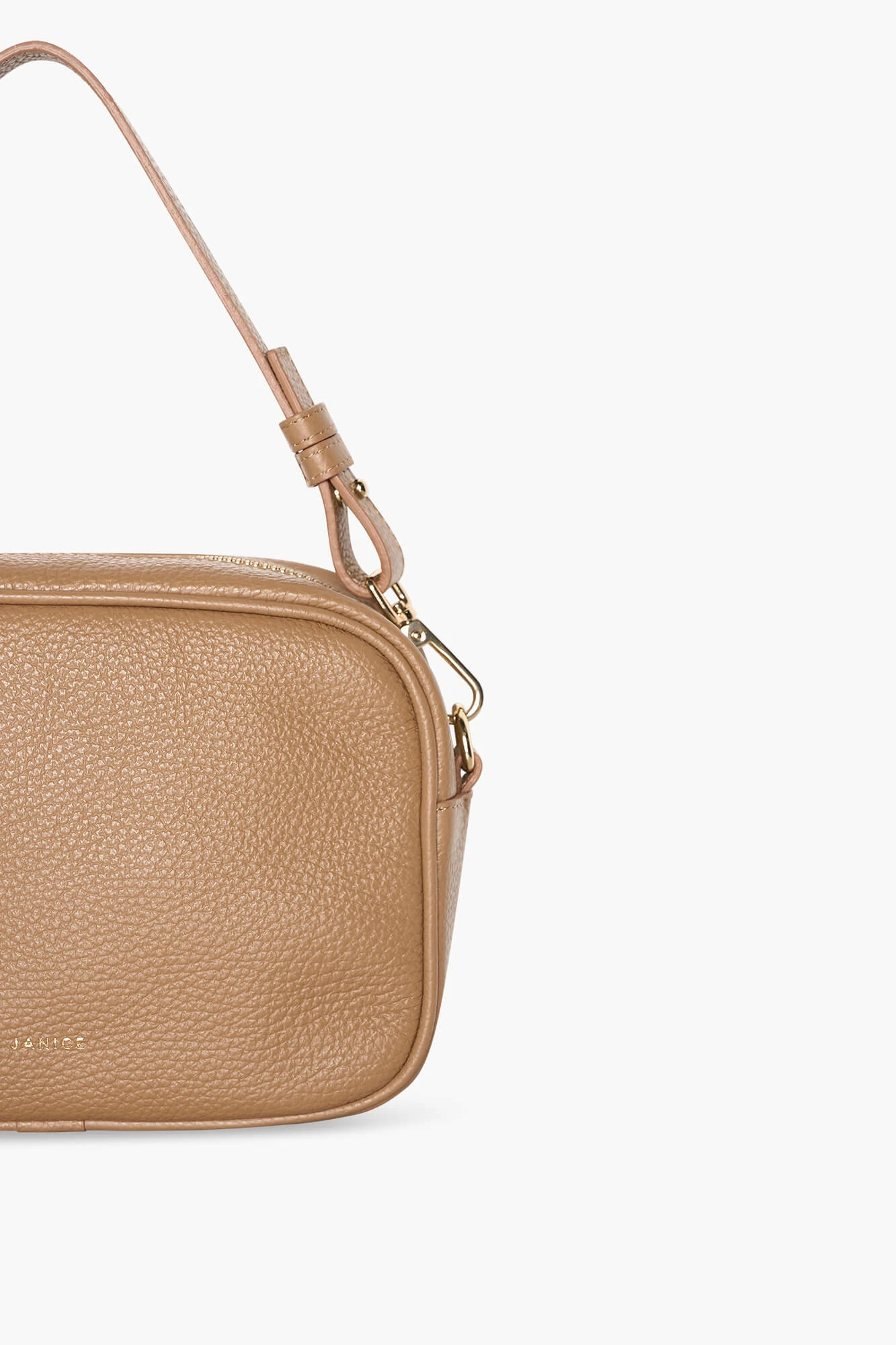 Leren Crossbody Dames Bruce Cognac