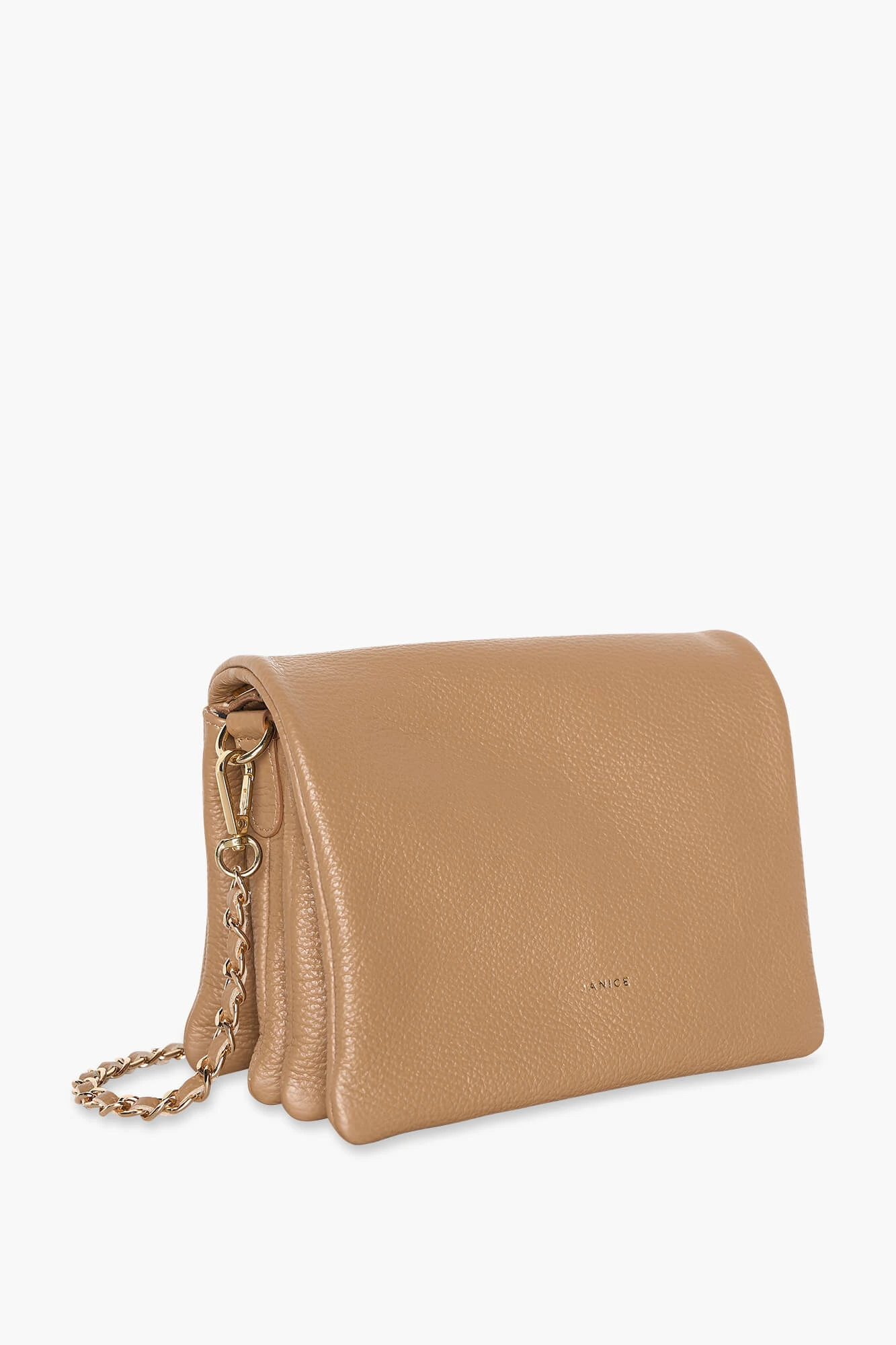 Leren Schoudertas Dames Skylar Cognac