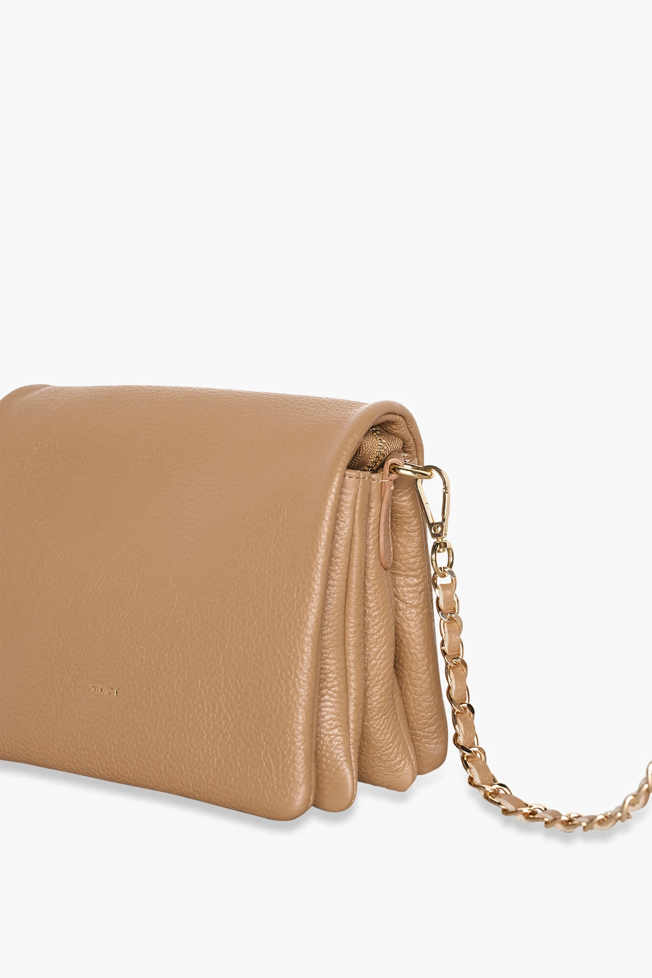 Leren Schoudertas Dames Skylar Cognac