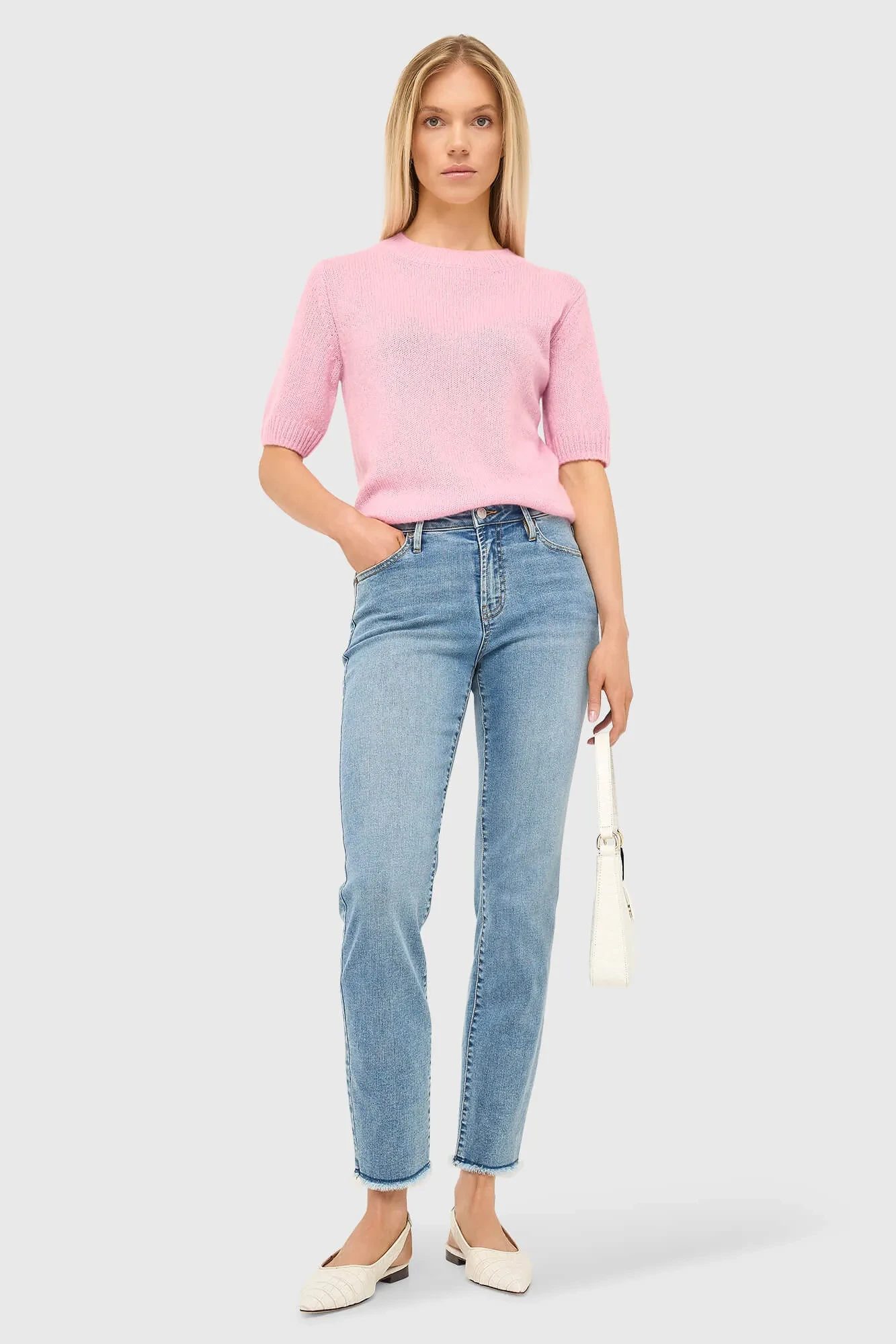 Mom Jeans Dames Mid Rise Cooper Blauw 786