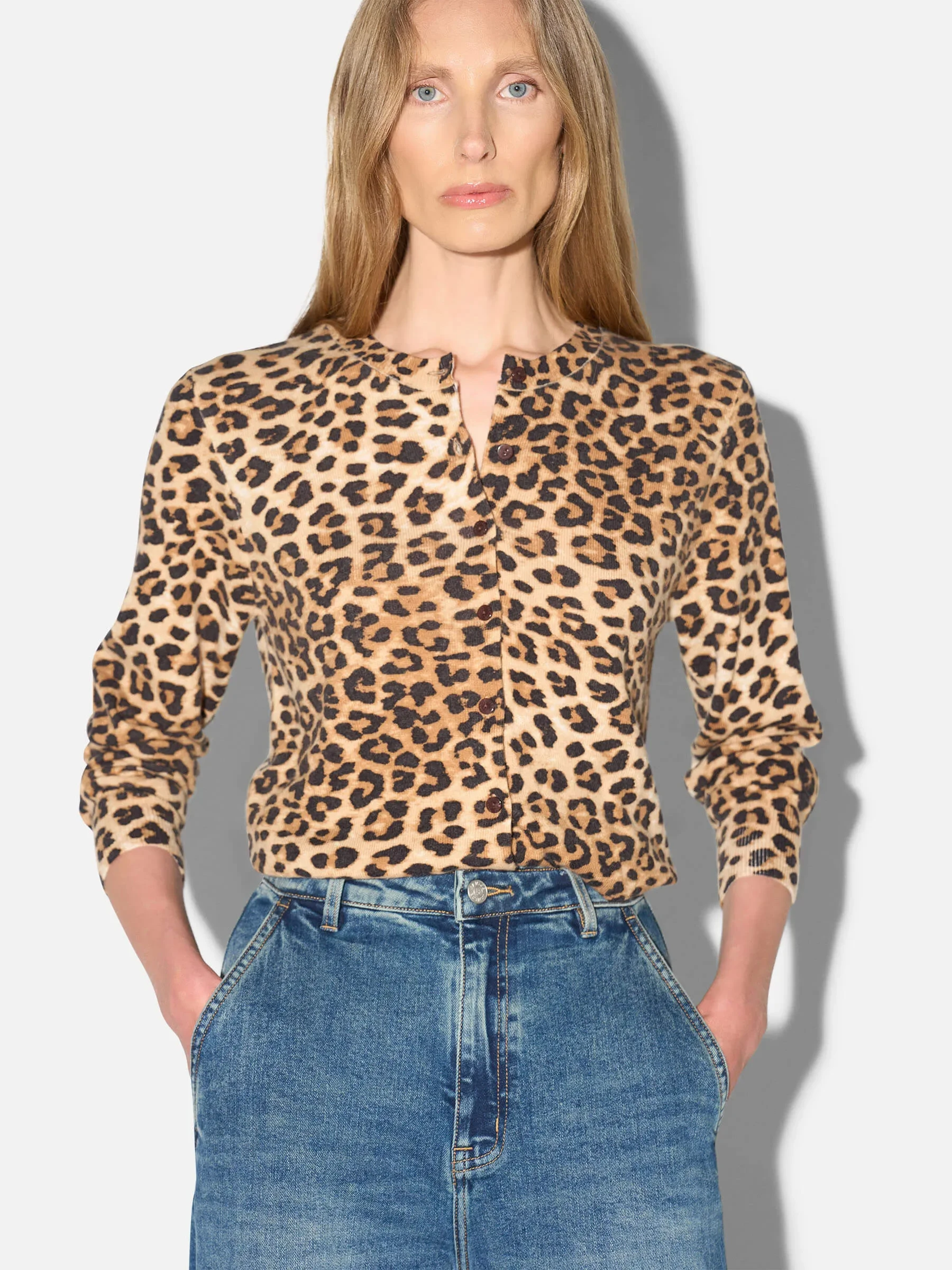 Panterprint Cashmere Dames Vest Lucas