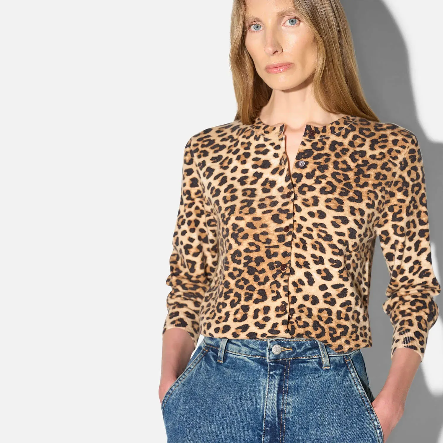 Panterprint Cashmere Dames Vest Lucas