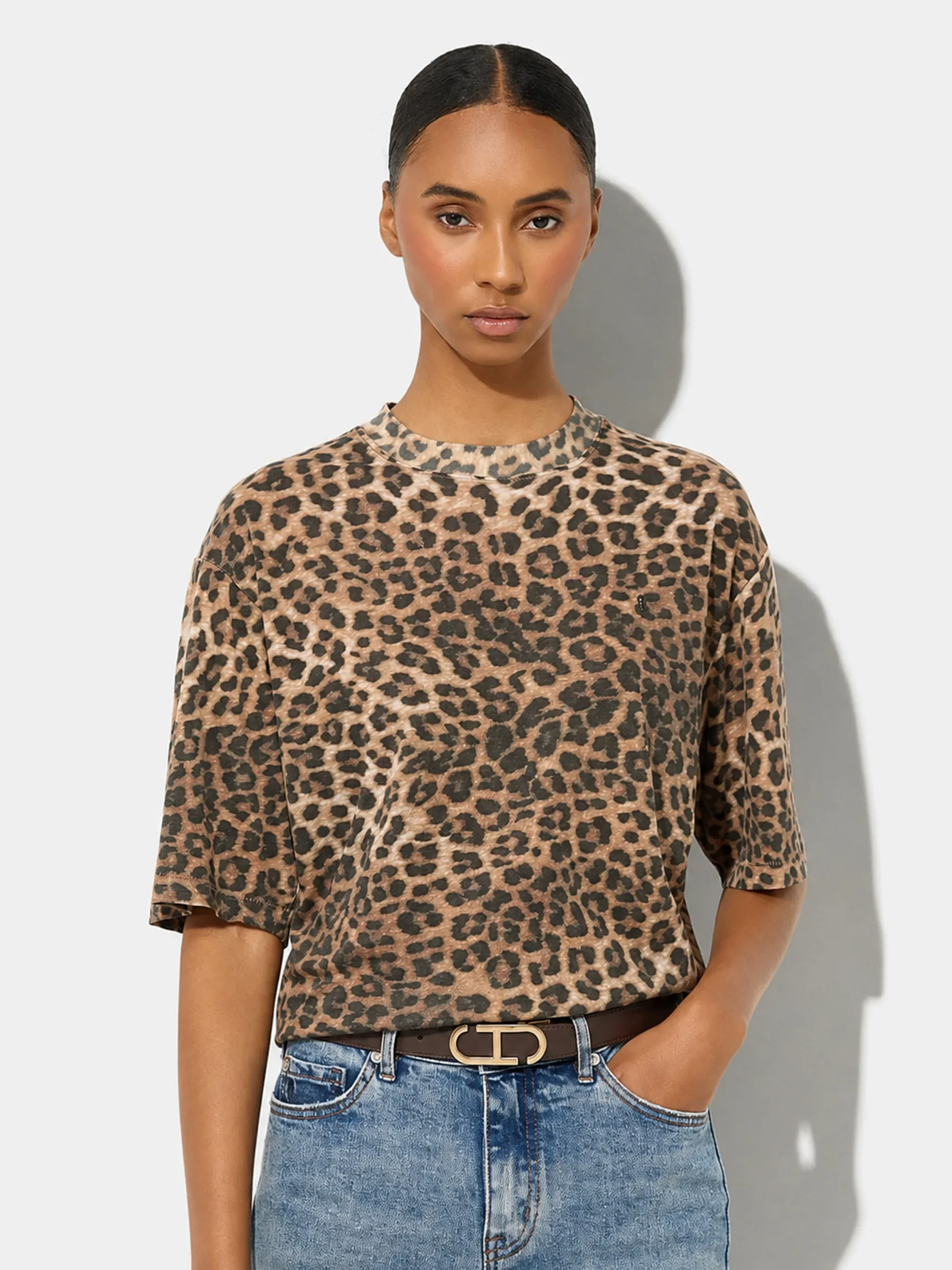 Panterprint Dames Shirt Katoen Adam