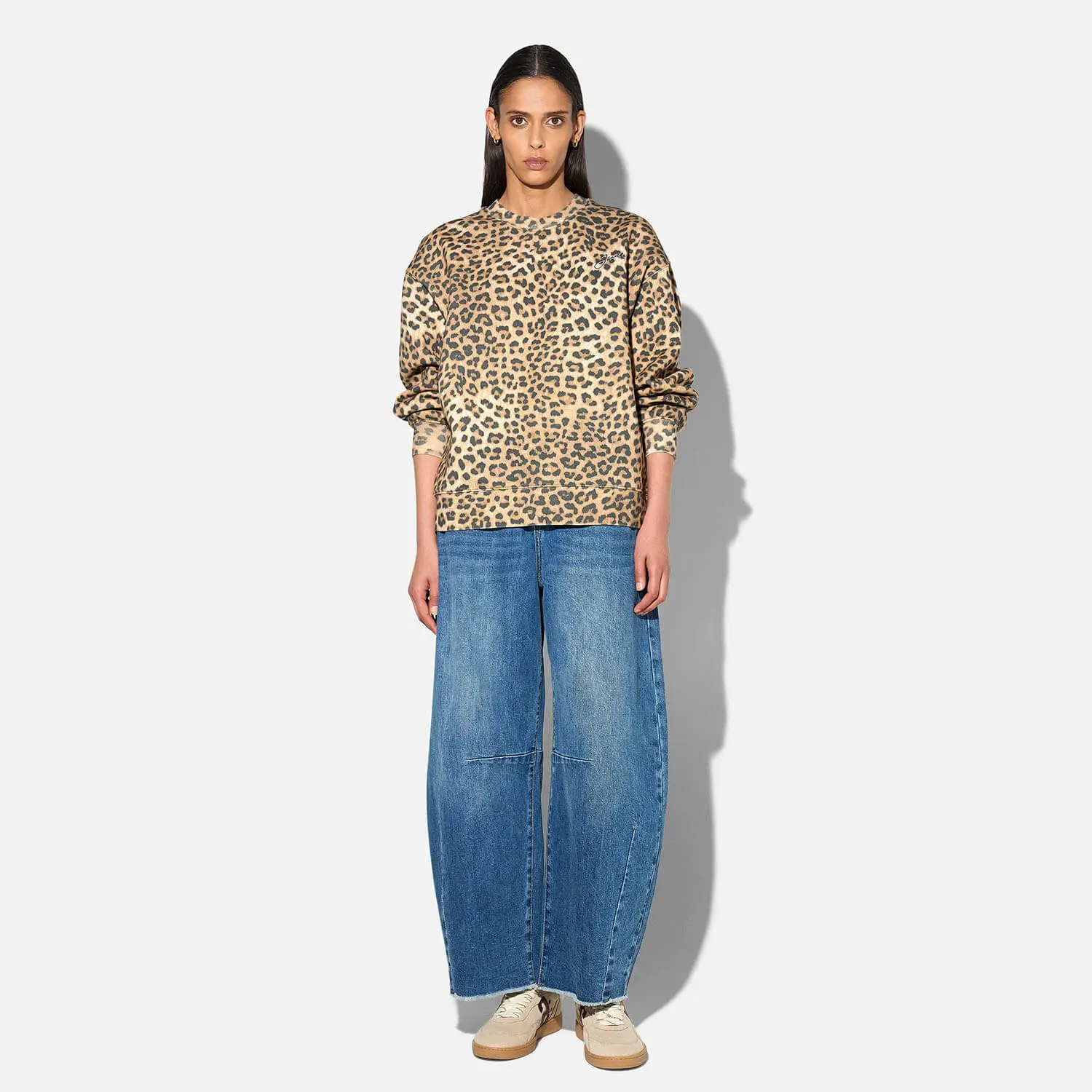 Panterprint Sweater Dames Katoen Owen Leopard