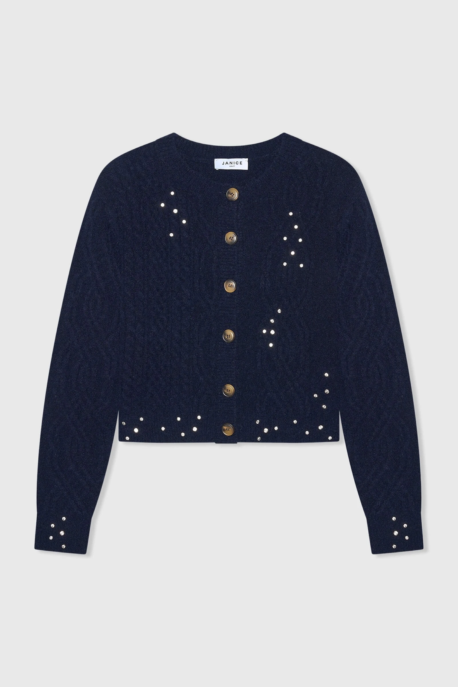 Quincy Donkerblauw Steentjes